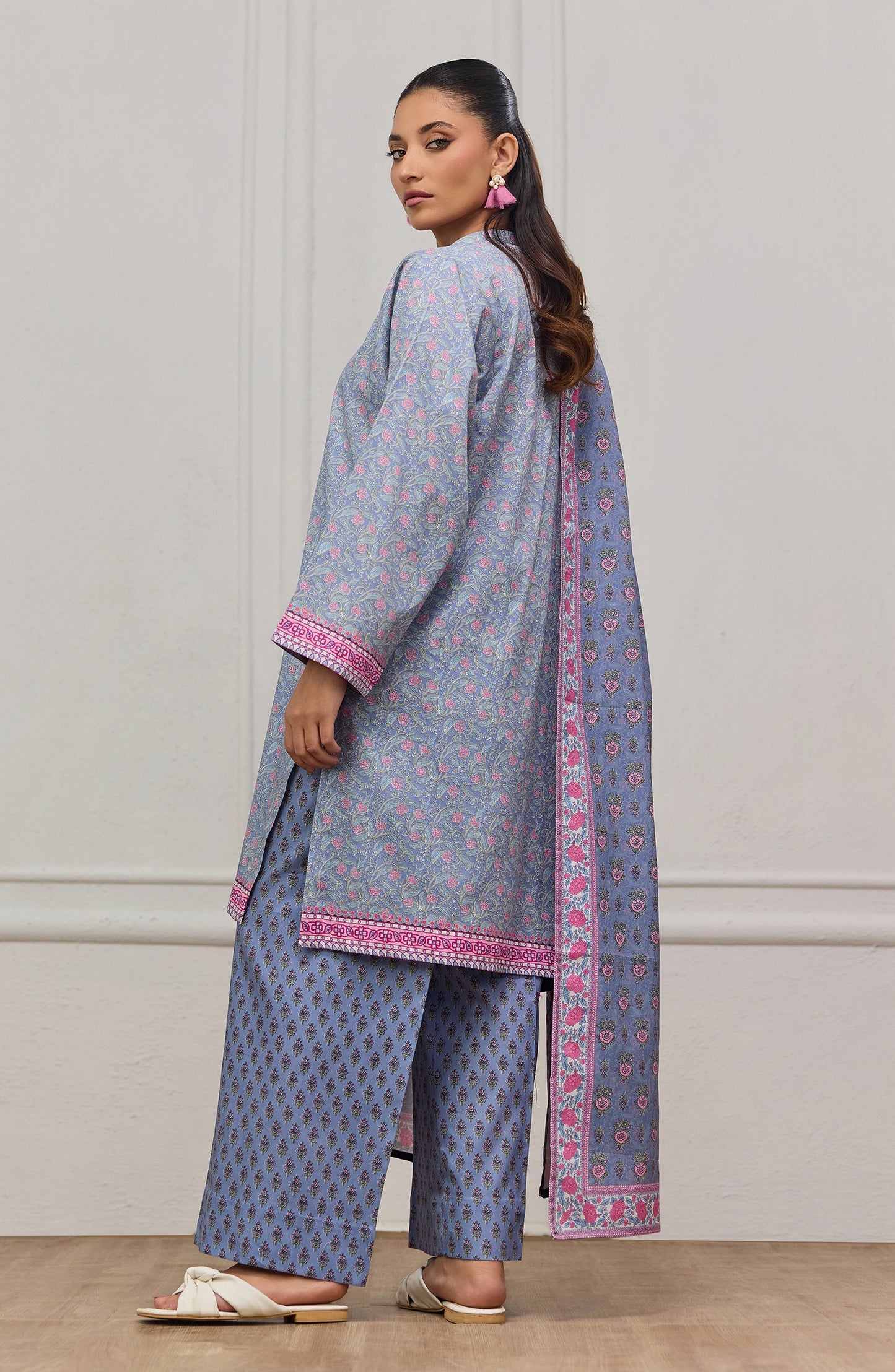 Unstitched | 3 Piece | Printed | Cottel Shirt | OTL-20875/U LIGHT GREY