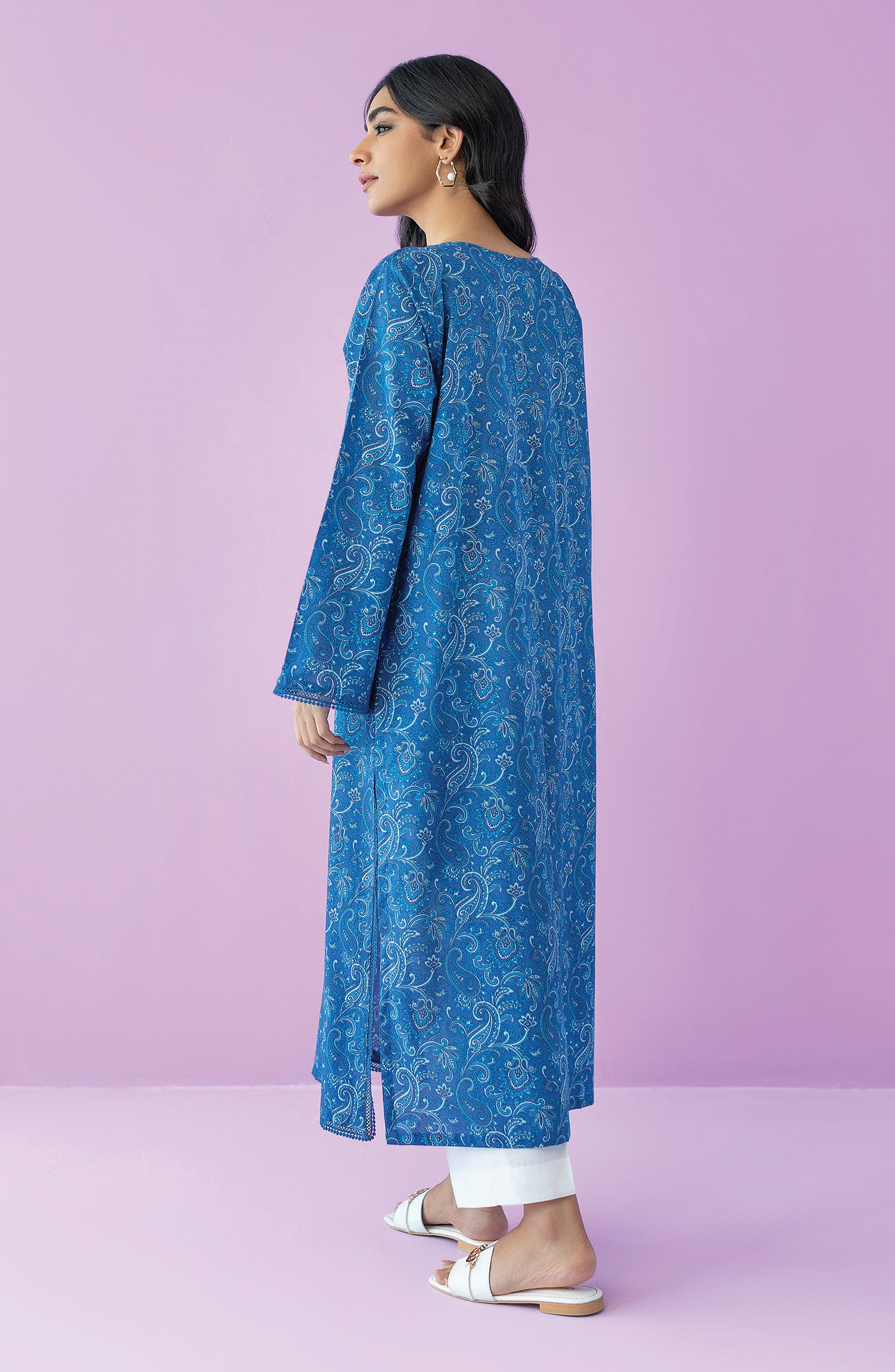HCS-23-036/U BLUE LAWN SCSHIRT UNSTITCHED SHIRT