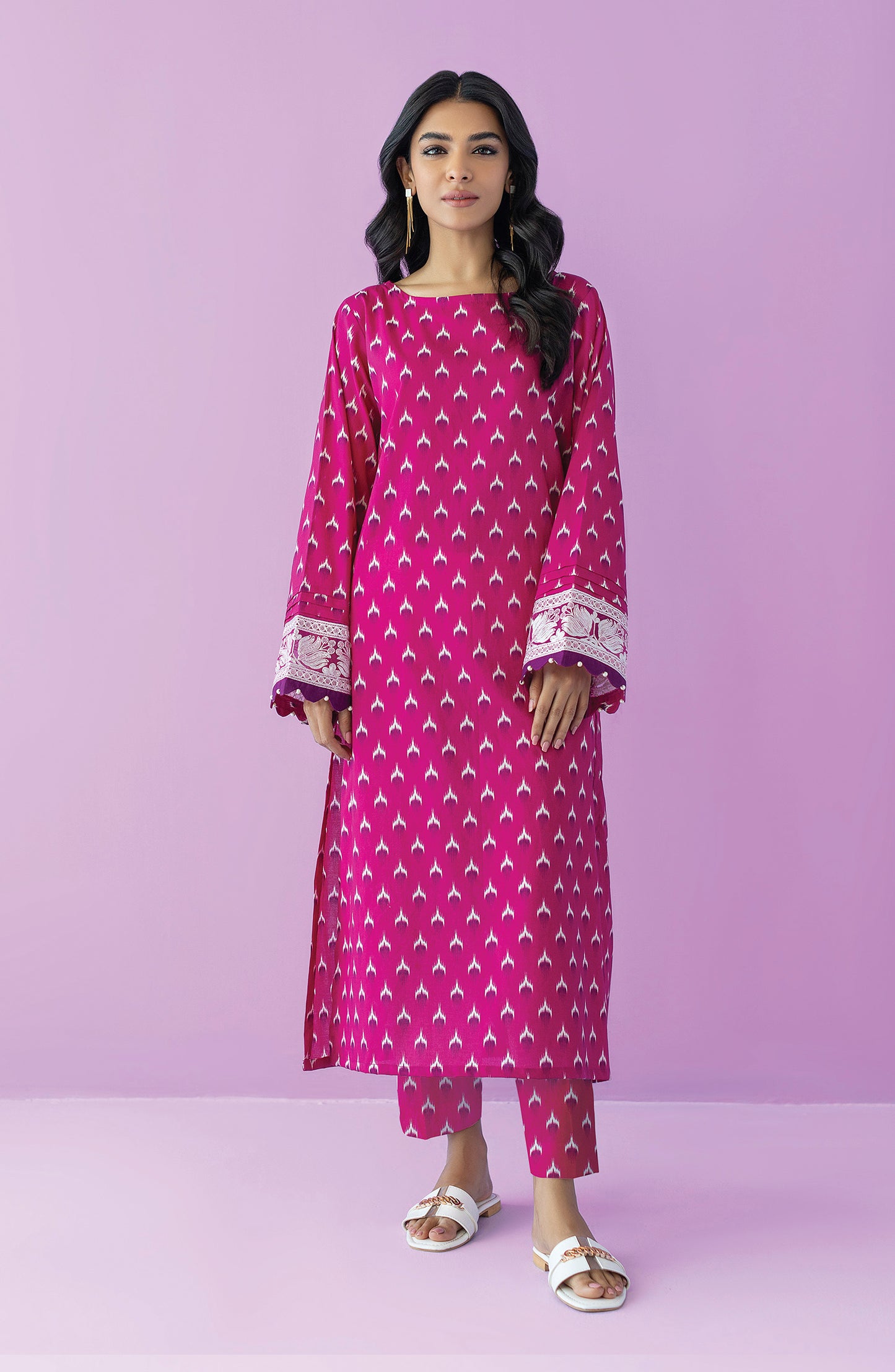 WRCC23S-2068 CAMBRIC Women READY TO WEAR SHIRT PANTS
