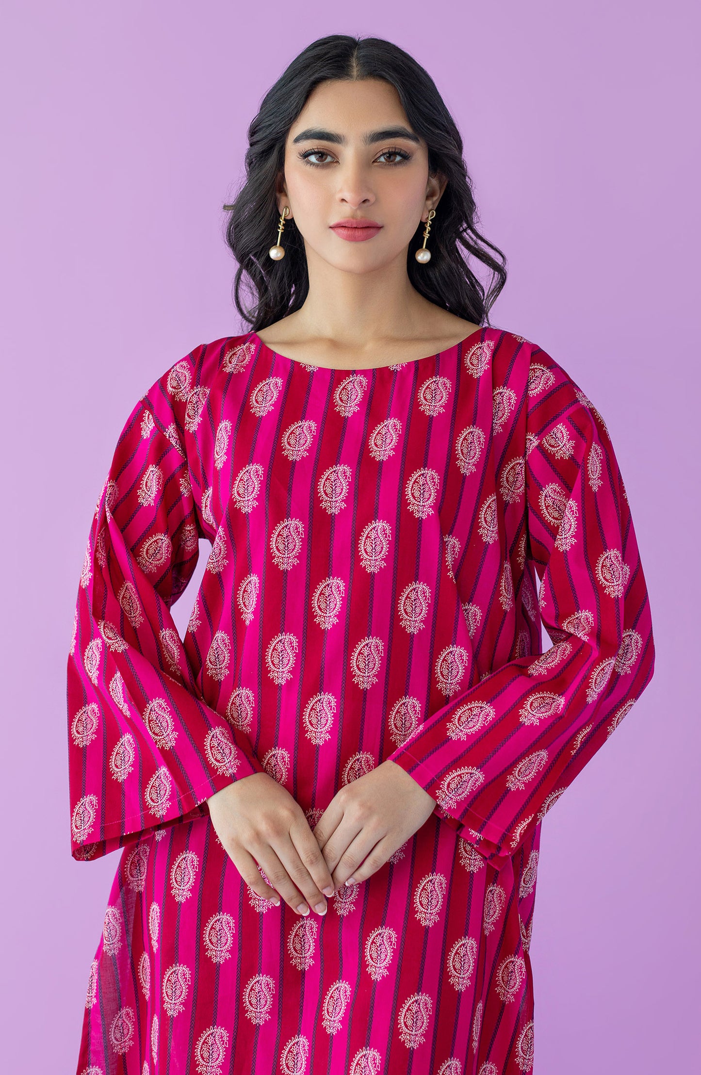 HCS-23-040/S RED CAMBRIC SCSHIRT READY TO WEAR SHIRT