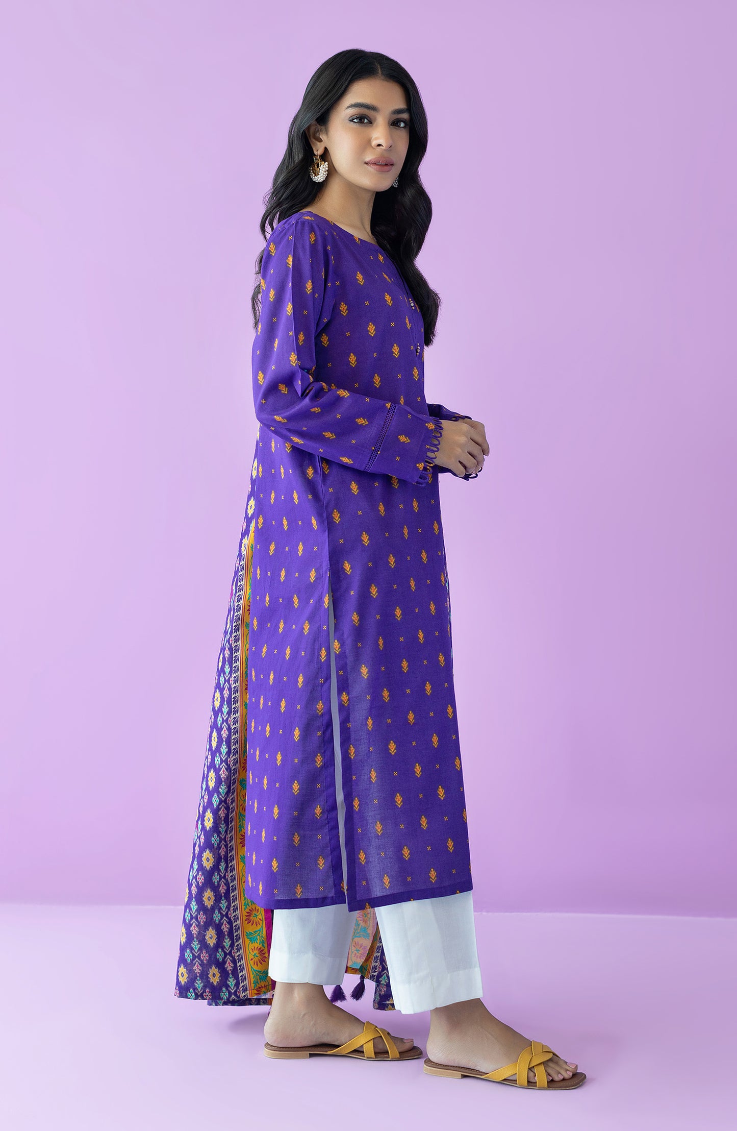 NRDS-23-062/S PURPLE LAWN  READY TO WEAR SHIRT DUPATTA