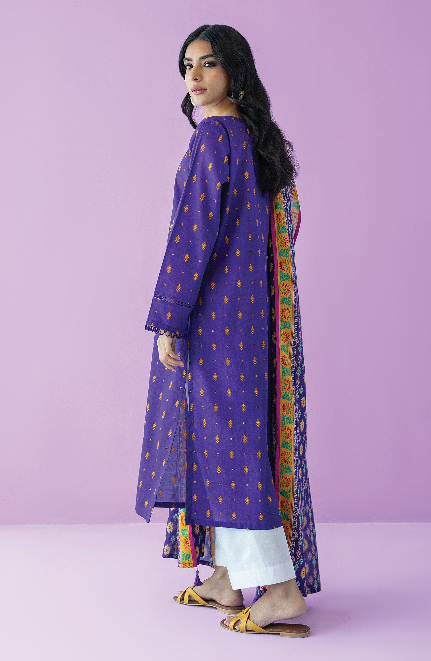 NRDS-23-062/S PURPLE LAWN  READY TO WEAR SHIRT DUPATTA