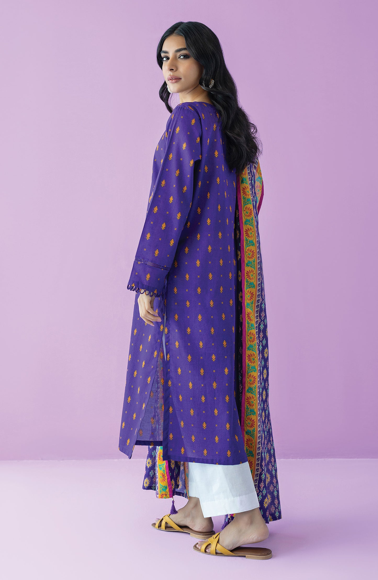 NRDS-23-062/S PURPLE LAWN  READY TO WEAR SHIRT DUPATTA