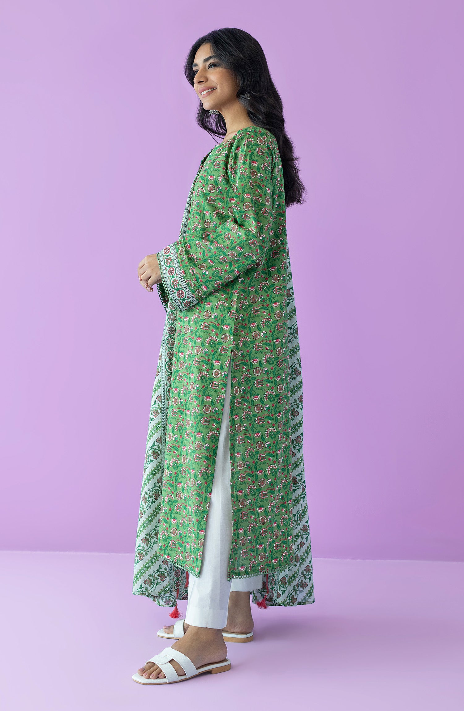 NRDS-23-079/U L.GREEN LAWN  UNSTITCHED SHIRT DUPATTA