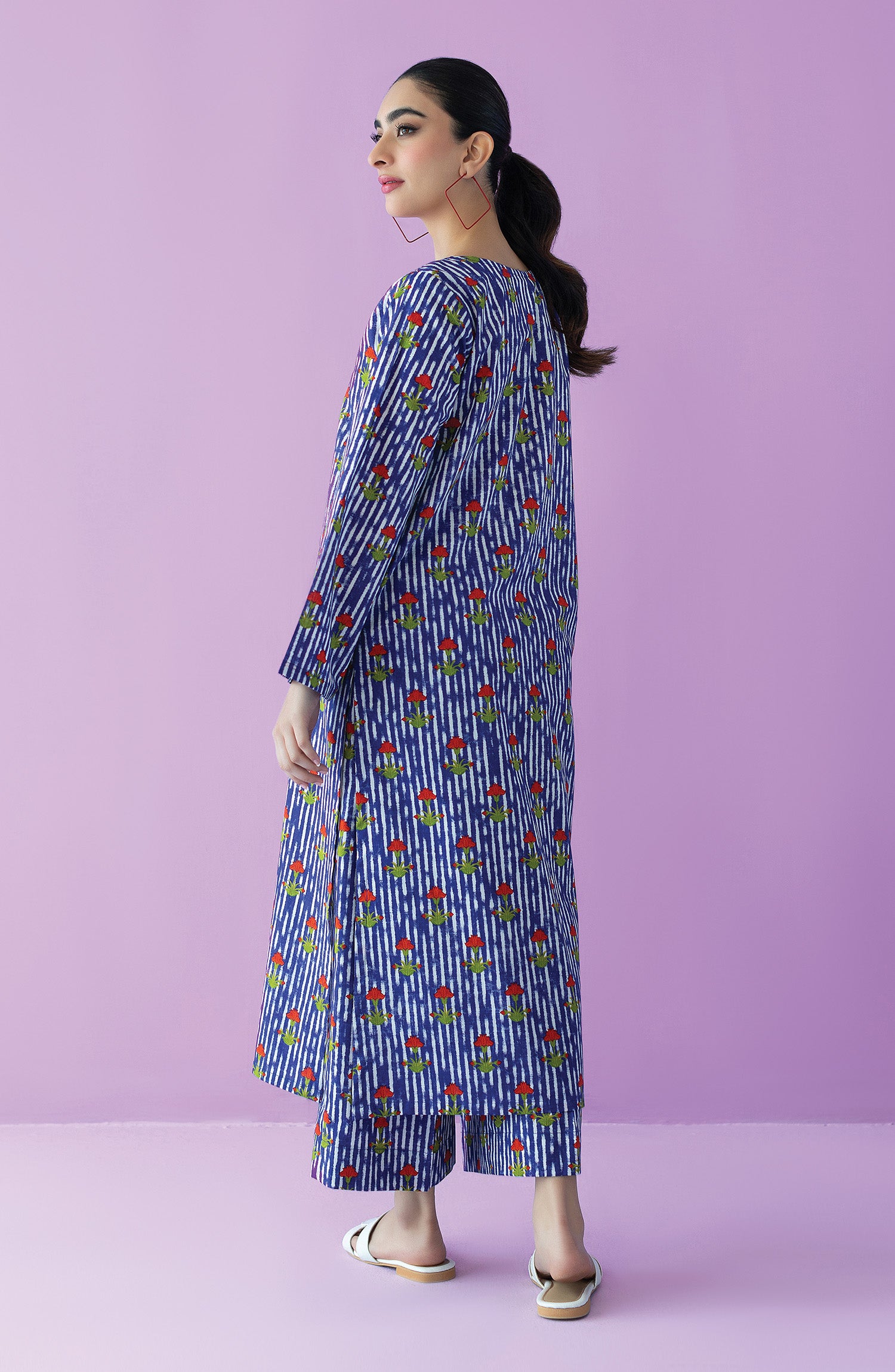 NRDS-23-094/S PURPLE LAWN  READY TO WEAR SHIRT PANTS