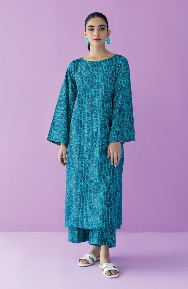 NRDS-23-092/S TURQUOISE LAWN  READY TO WEAR SHIRT PANTS