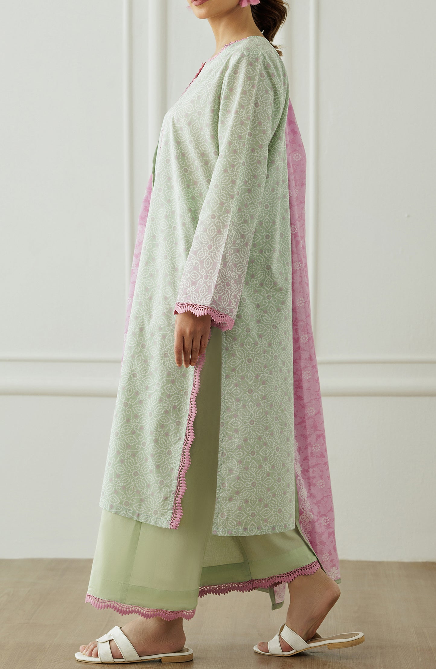 Unstitched | 3 Piece | Printed | Lawn Shirt | OTL-20785/U GREEN