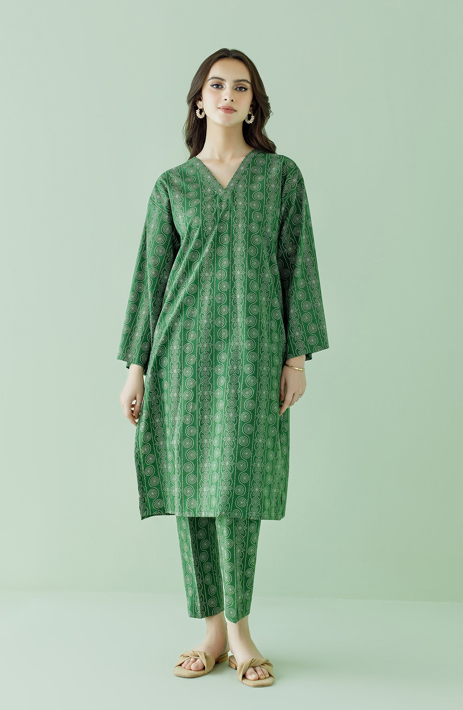 Stitched 2 Piece Printed Lawn Shirt and Lawn Pant