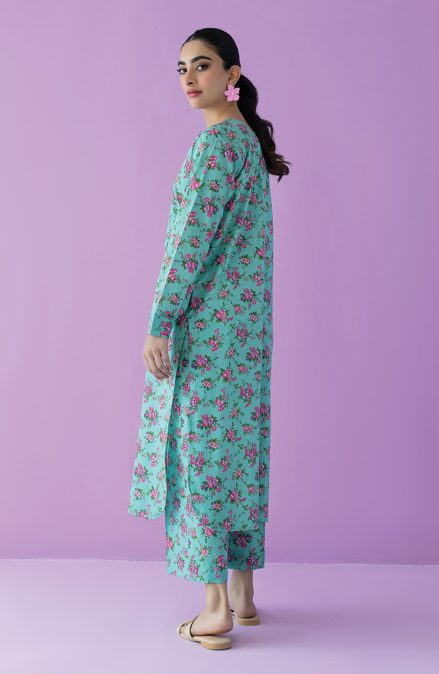 NRDS-23-091/S TEAL LAWN  READY TO WEAR SHIRT PANTS