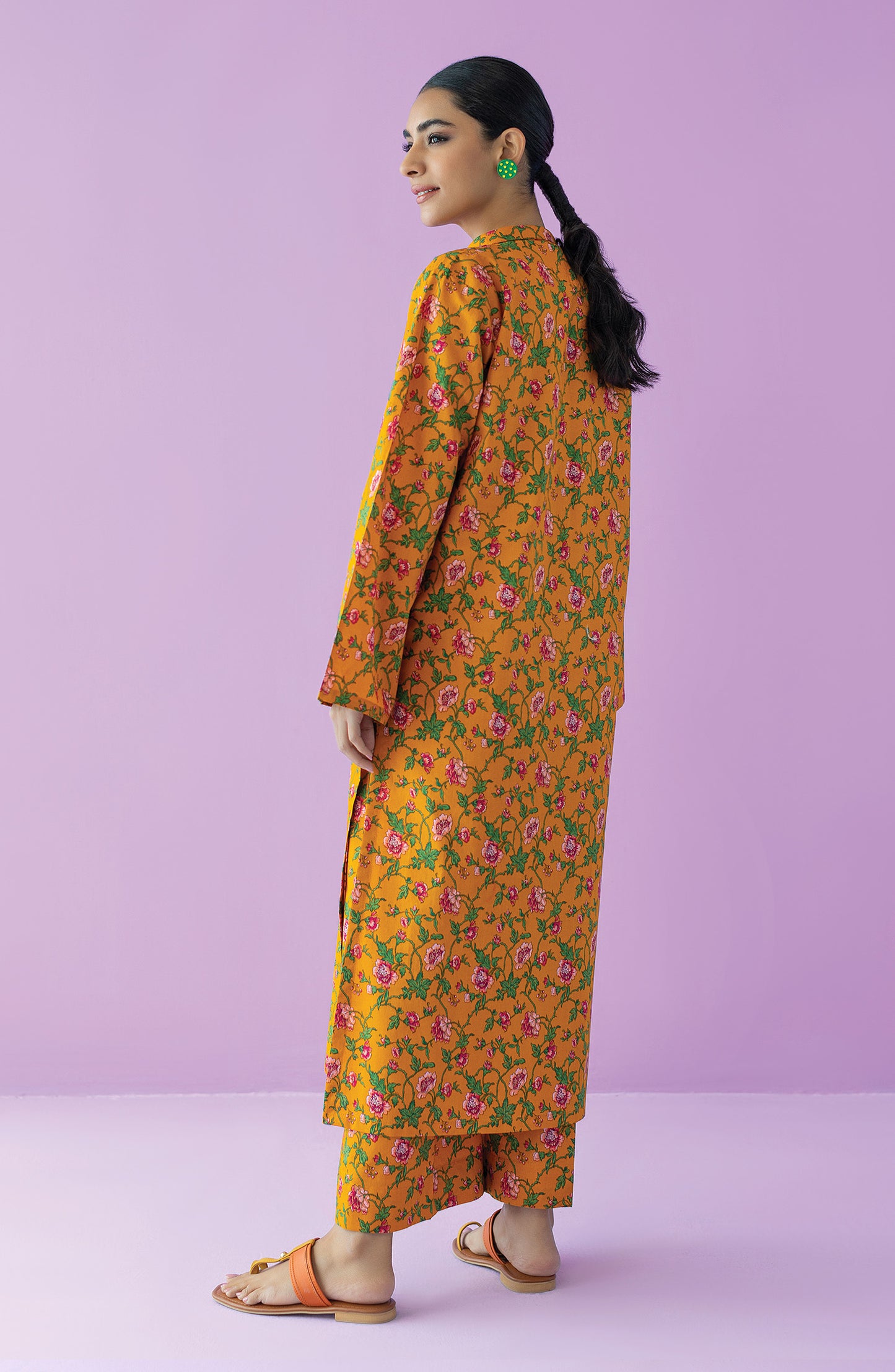 NRDS-23-056/S MUSTARD LAWN  READY TO WEAR SHIRT PANTS