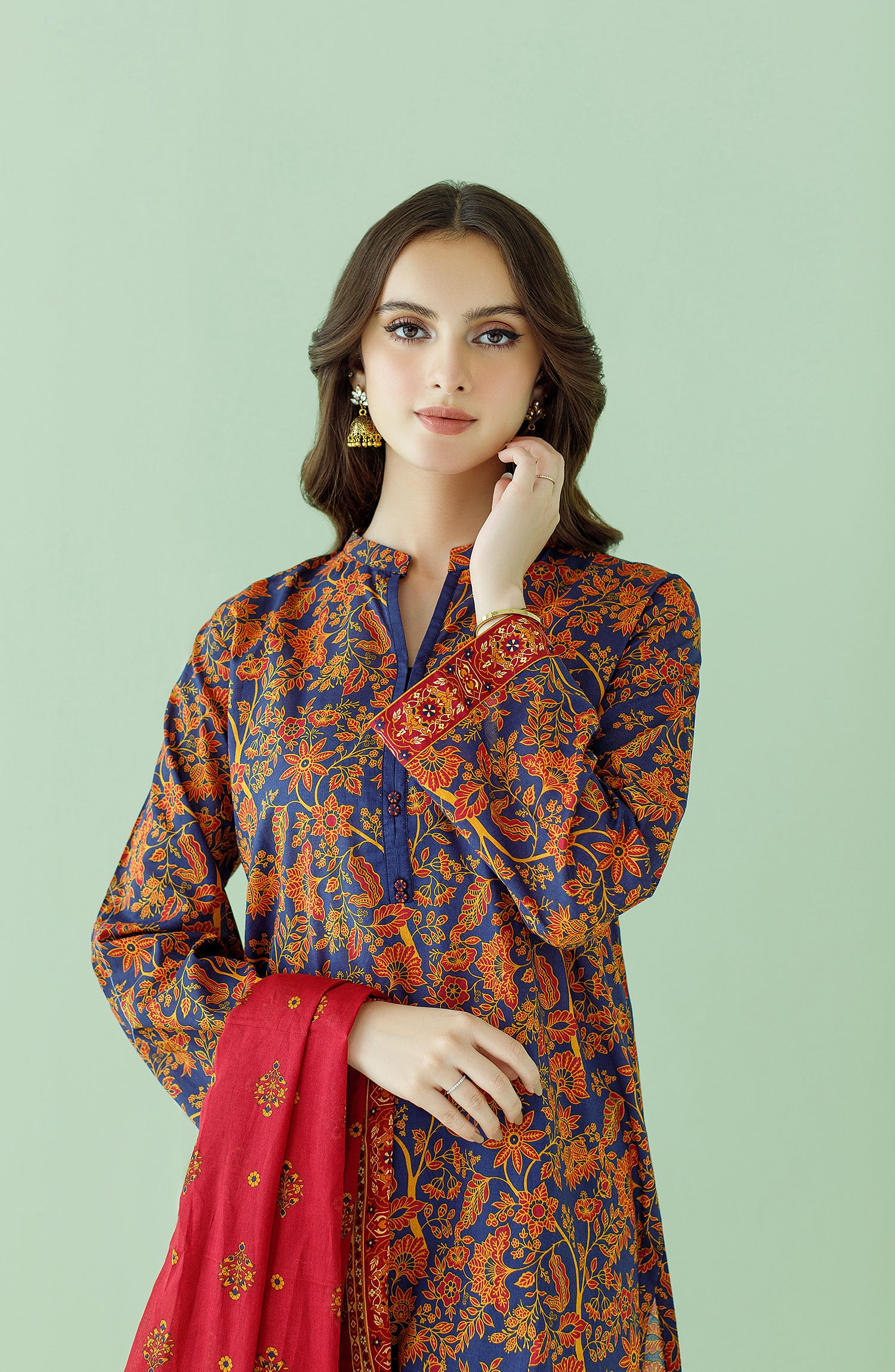 Rs 3300 Orient Basic lawn printed 3pc ( D 420) main image 0