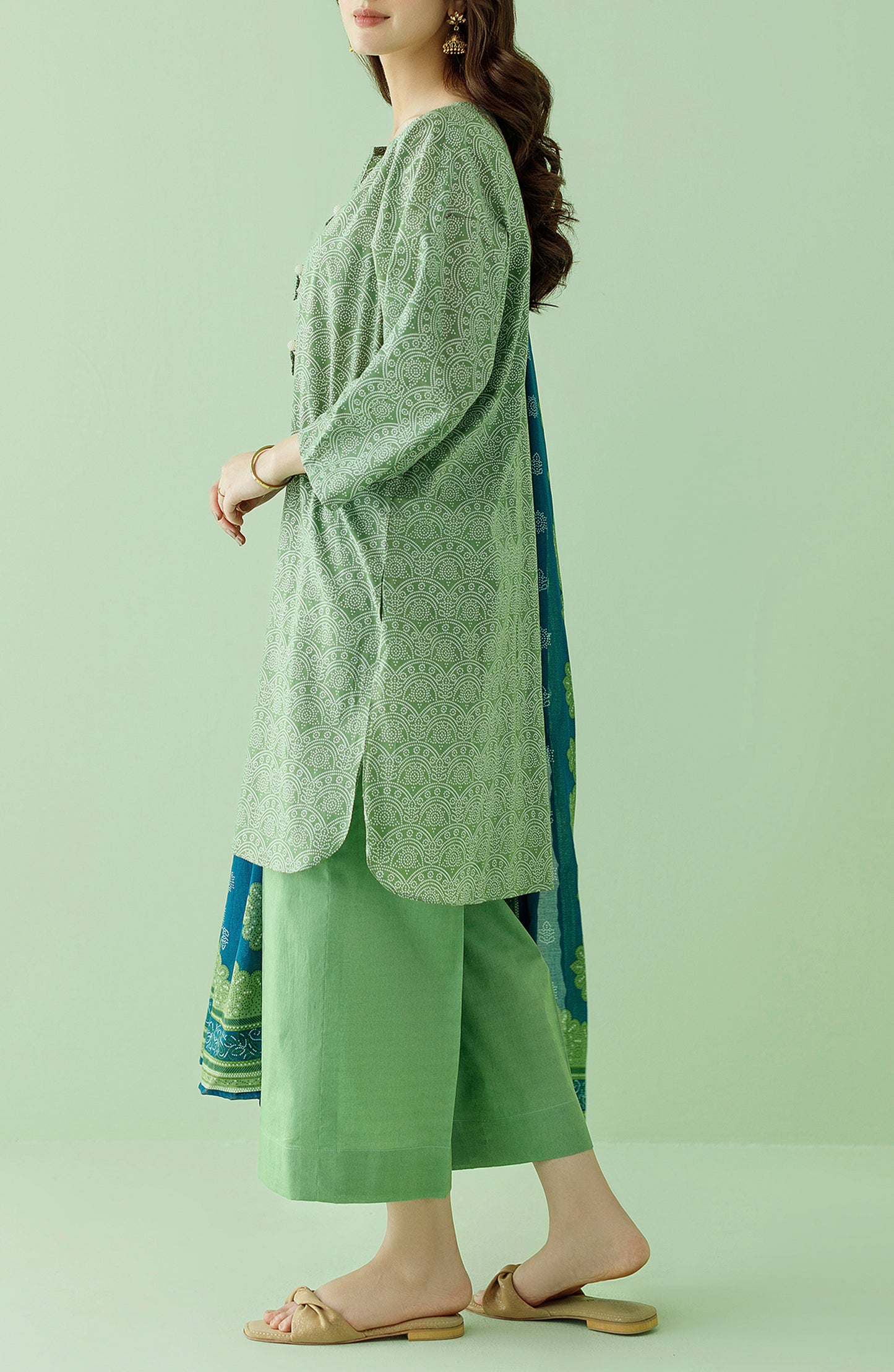 OTL-23-363/U L.GREEN LAWN Women UNSTITCHED SHIRT DUPATTA PANTS
