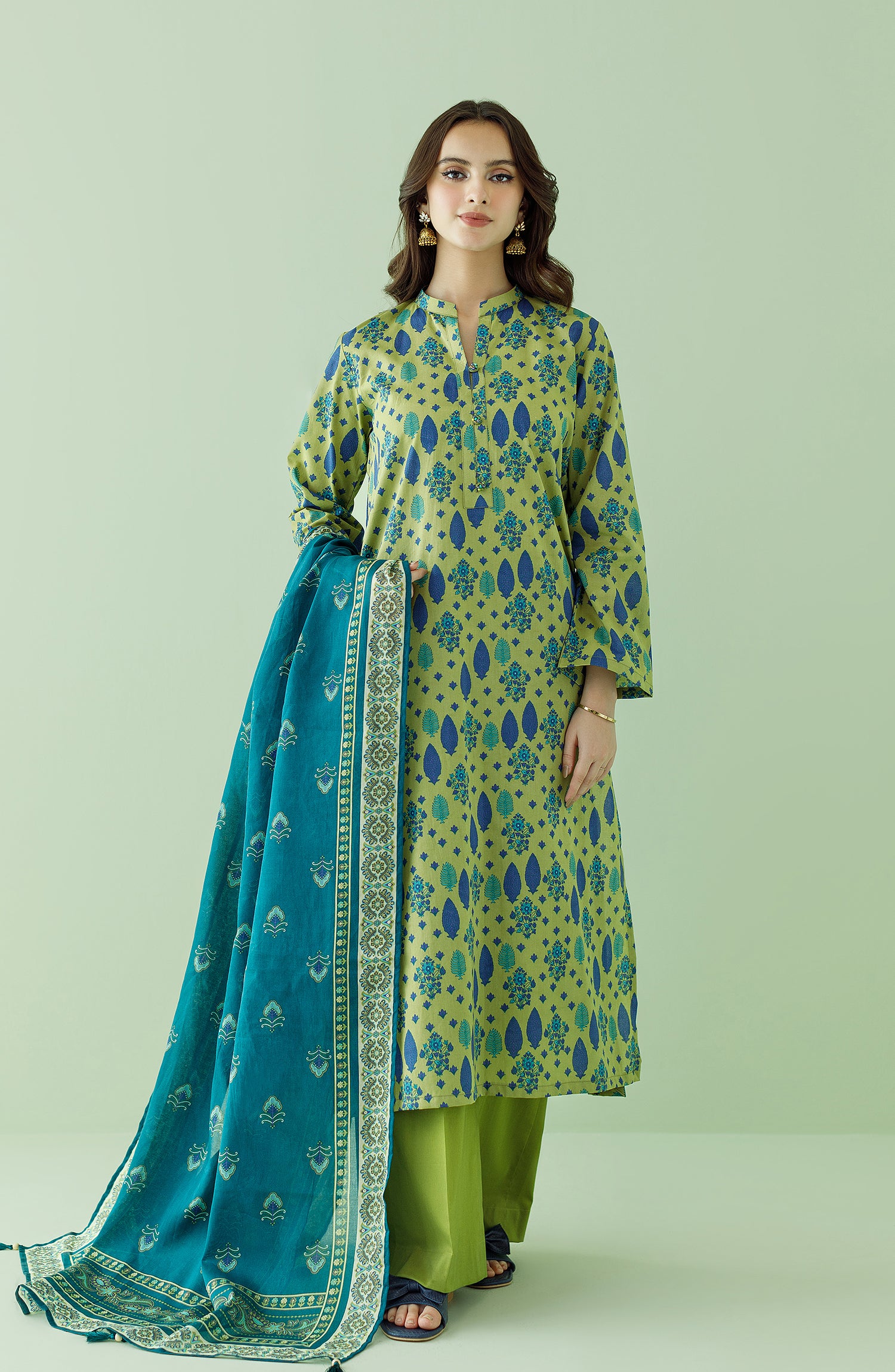 Buy online Turquoise Silk Blend Straight Pant Suits Unstitched Suit from  Suits & Dress material for Women by Mf Next for ₹1329 at 67% off | 2024  Limeroad.com