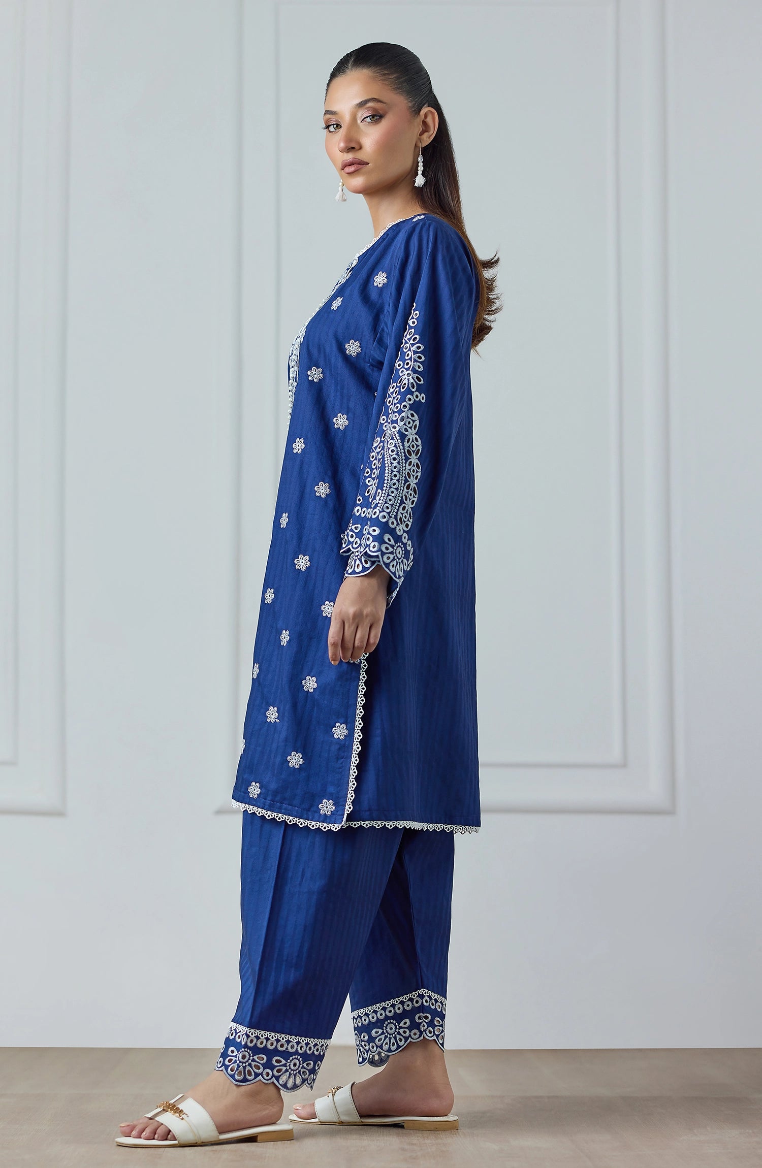 Stitched | 2 Piece | Embroidered | Jacquard Shirt | WRCC25S-2030/S BLUE