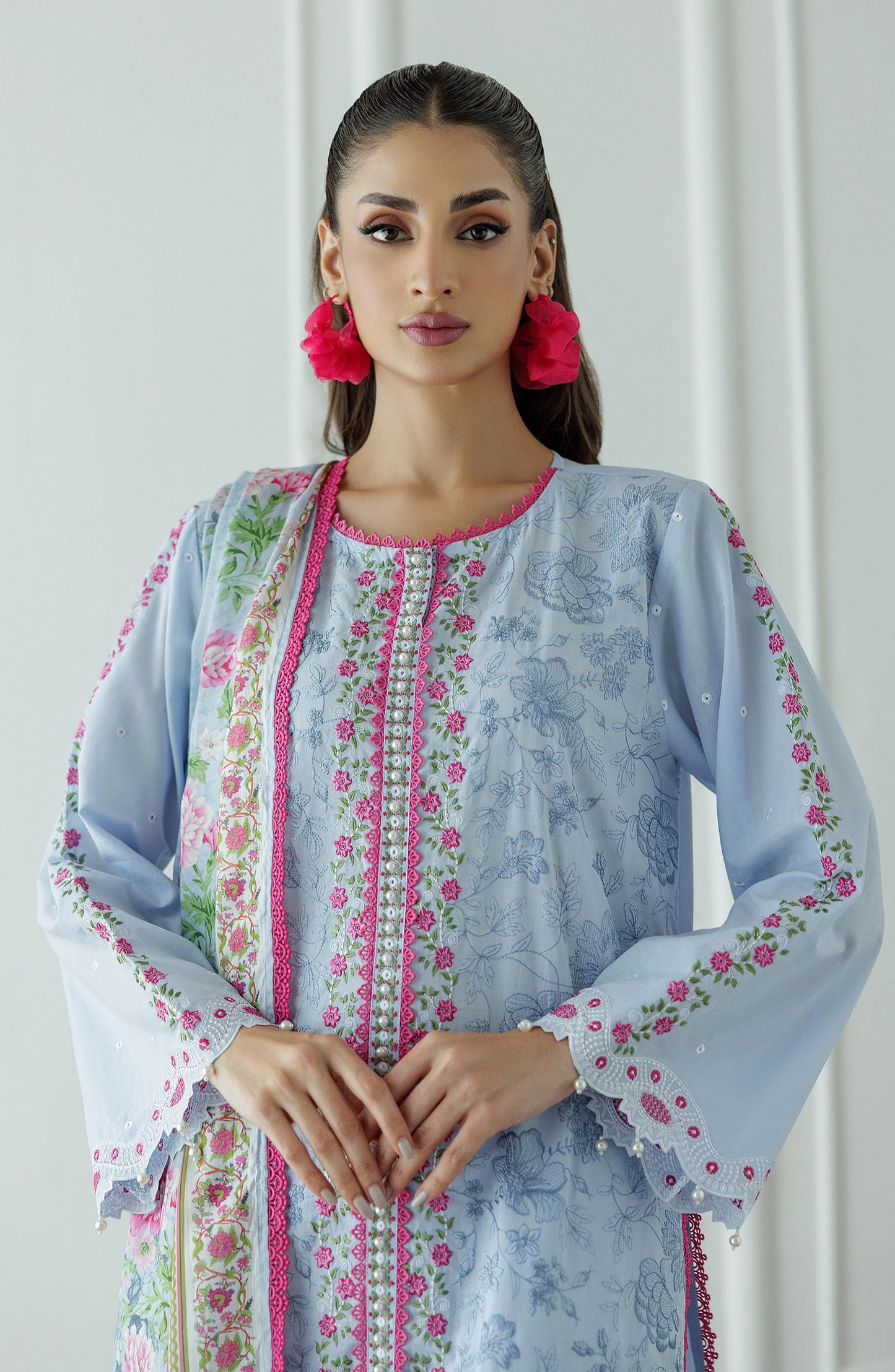 UNSTITCHED | 3 Piece | Luxury Premium Embroidered | WRC25S-3008