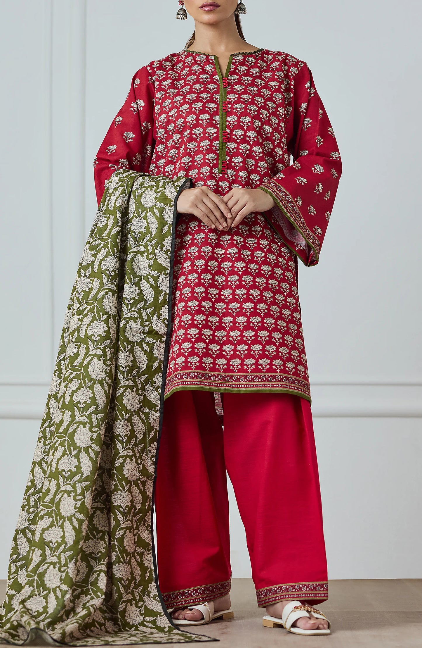 Unstitched | 3 Piece | Printed Khaddar | OTL-25-424