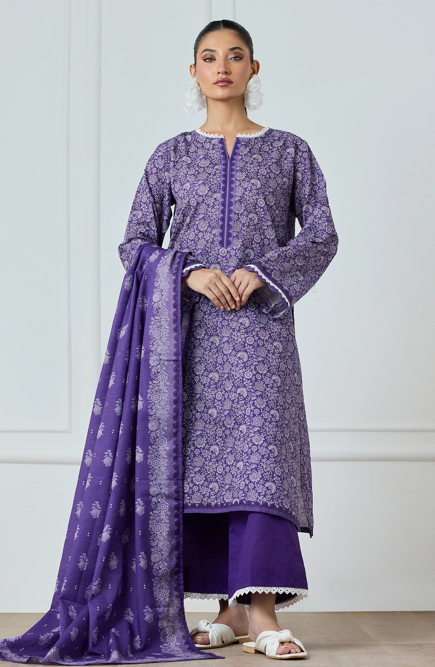 Unstitched | 3 Piece | Printed Khaddar | OTL-25-423