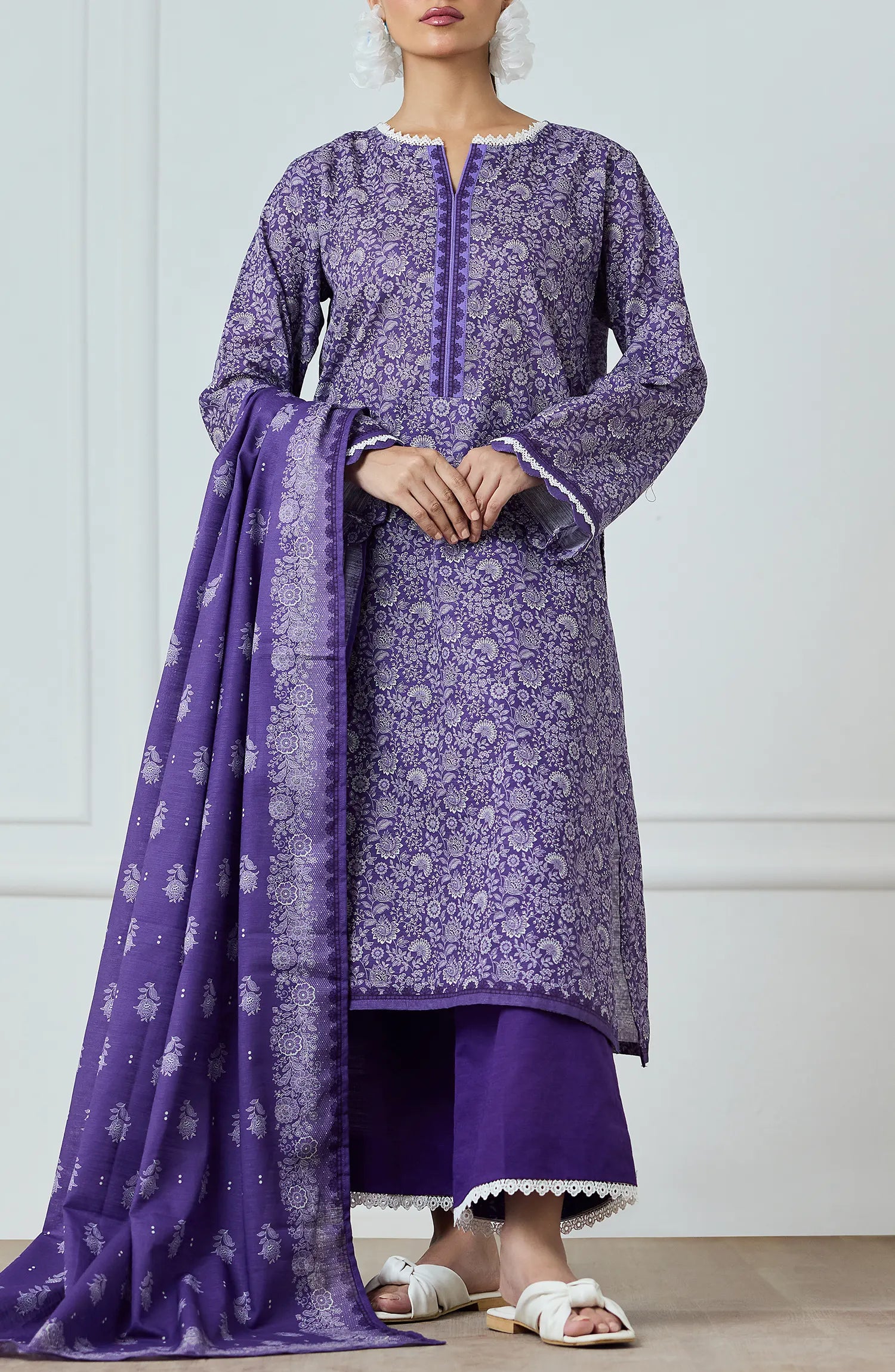 Unstitched | 3 Piece | Printed Khaddar | OTL-25-423
