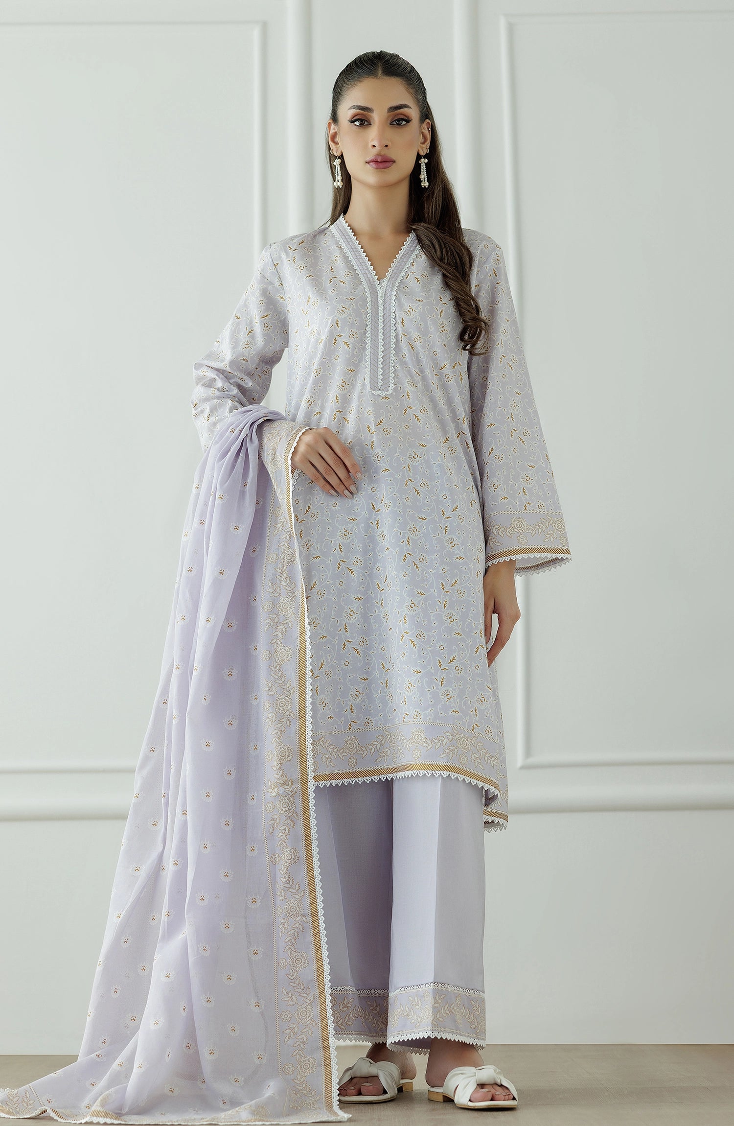 Stitched | 3 Piece | Printed Lawn | OTL-25-034