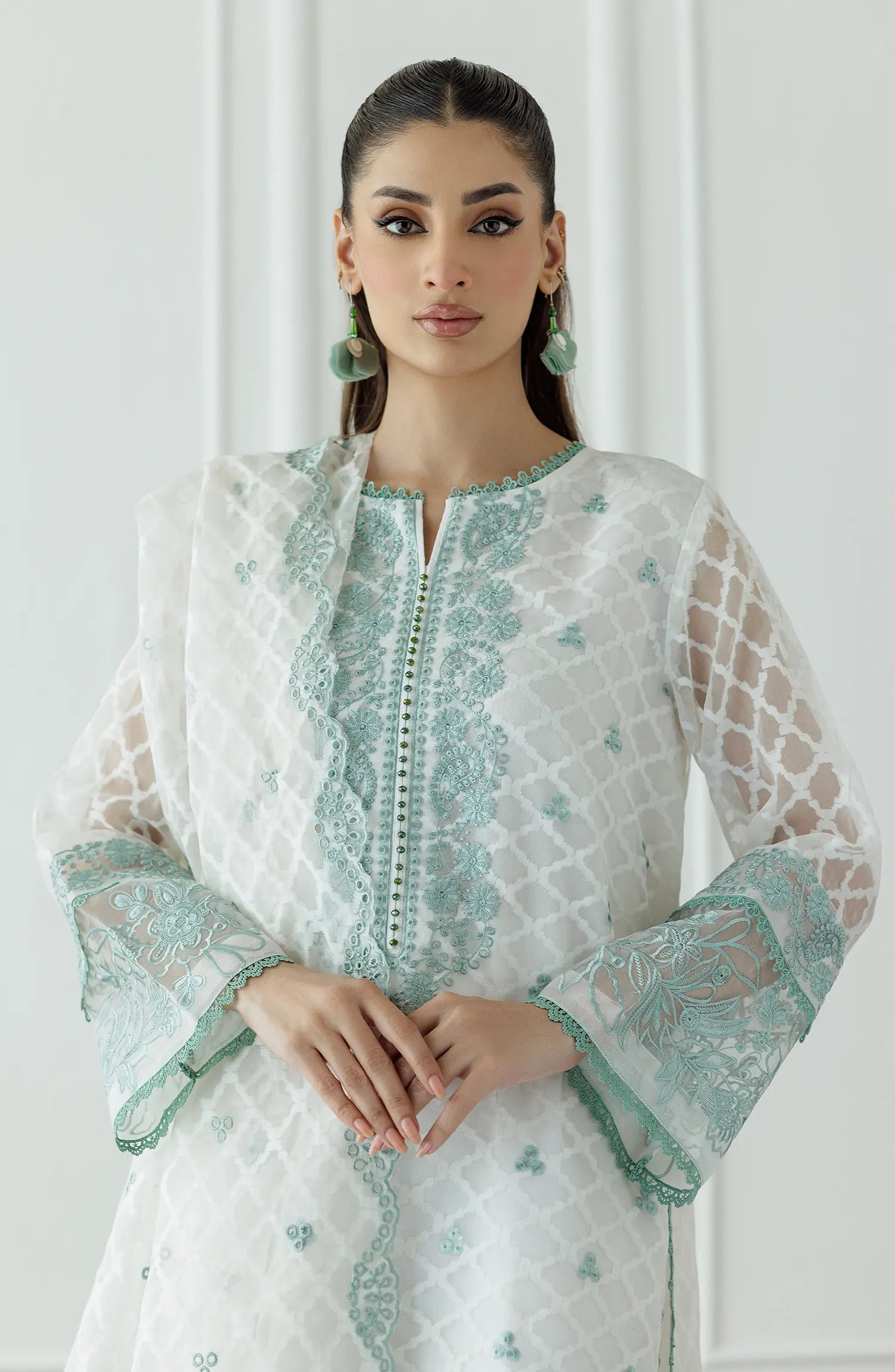 Stitched | 3 Piece | Embroidered | Jacquard Shirt | WRFC25S-3013/S WHITE