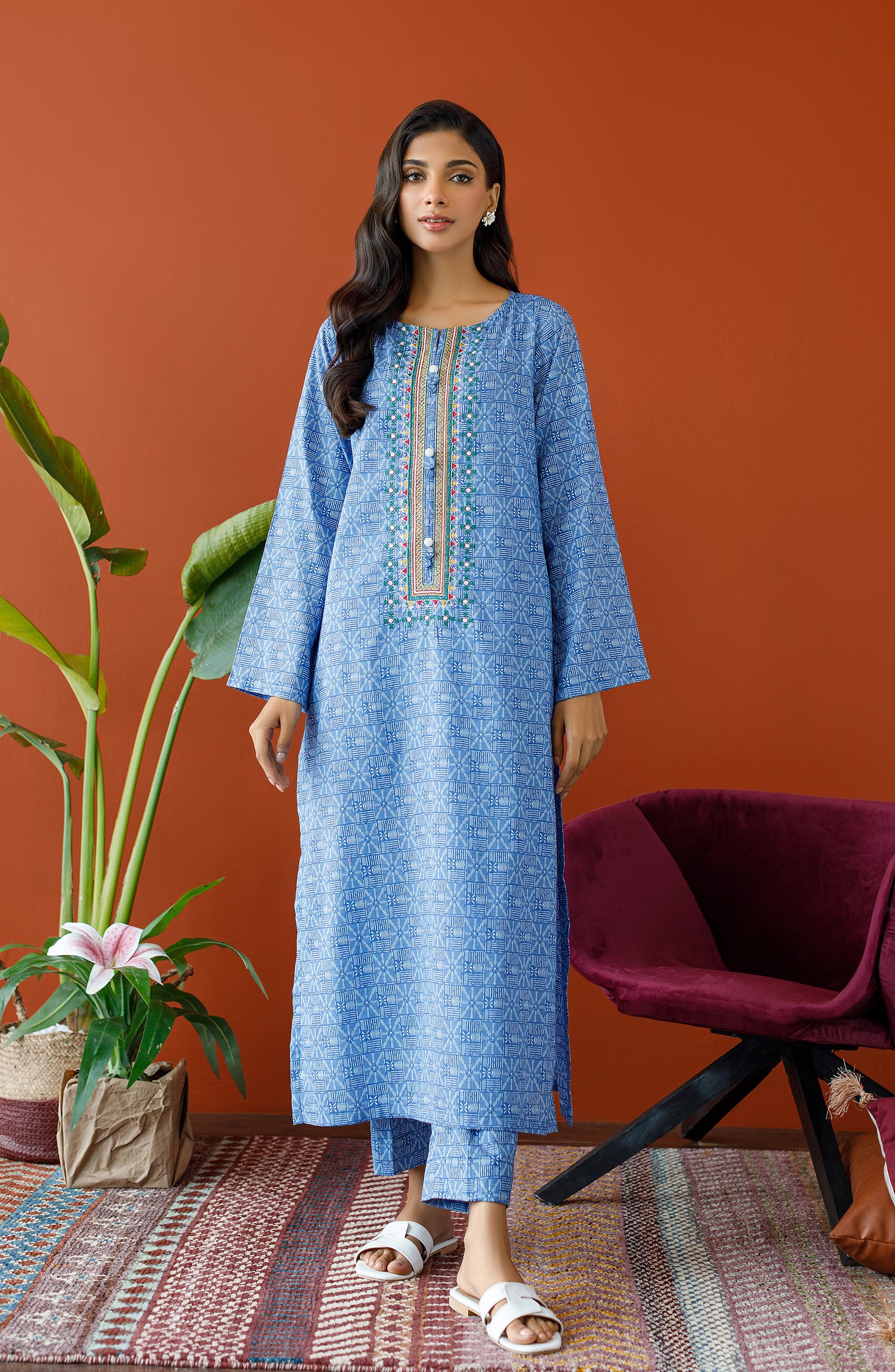 2 Piece Unstitched Lawn Suits