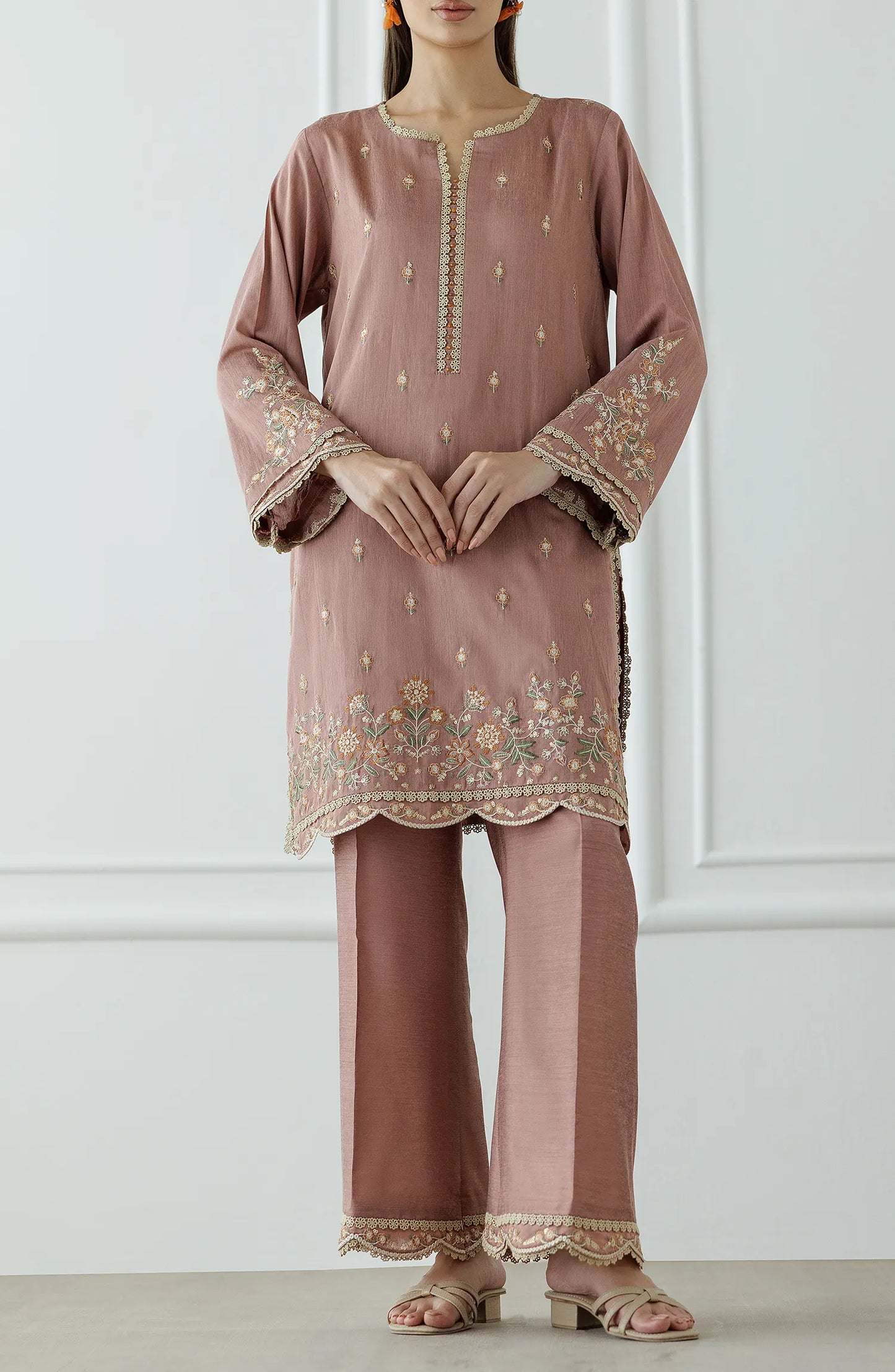 Stitched | 2 Piece | Embroidered | Cotton Silk Shirt | WRHC25S-2002/S MAGENTA