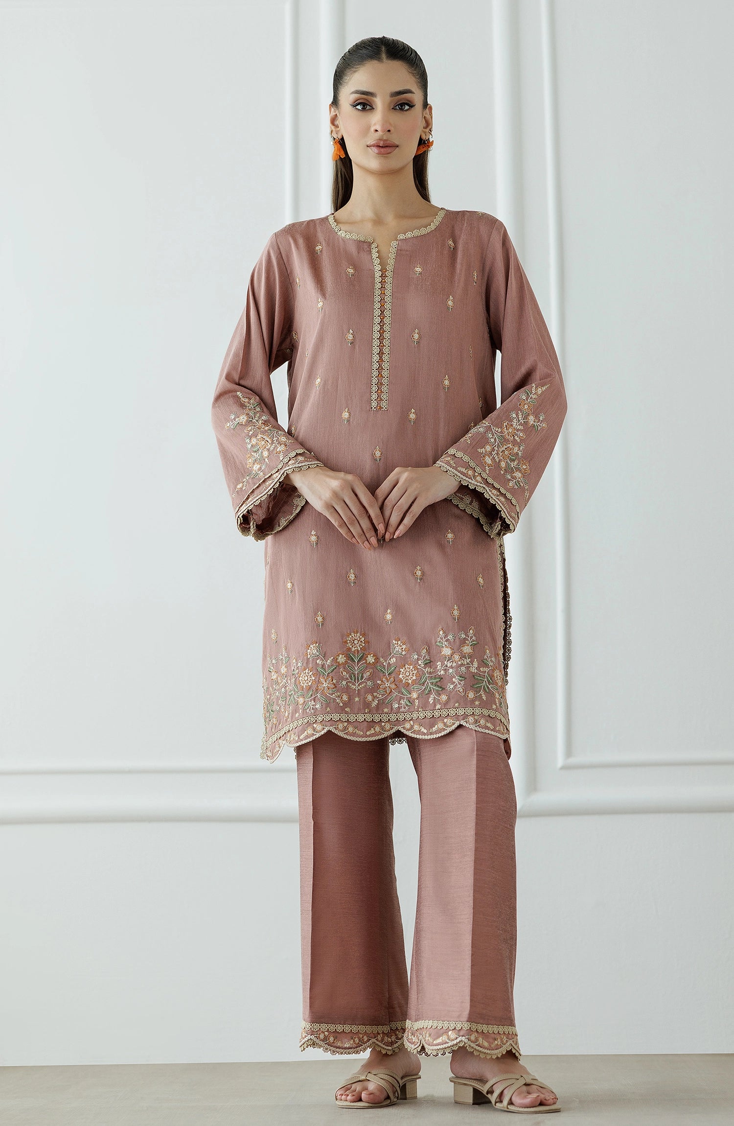 Stitched | 2 Piece | Embroidered | Cotton Silk Shirt | WRHC25S-2002/S MAGENTA