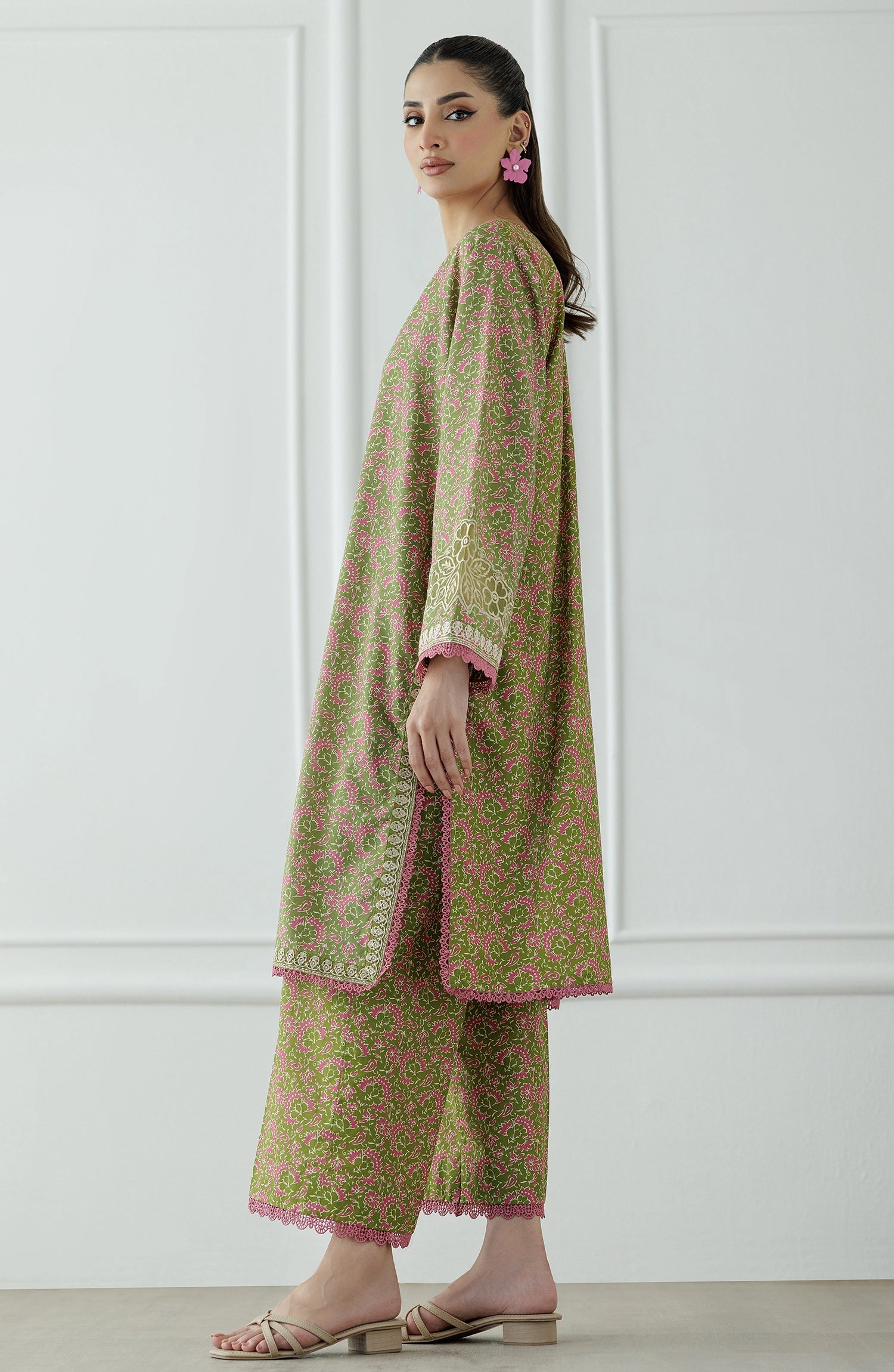 Stitched | 2 Piece | Embroidered | Cambric Shirt | WRCC25S-2045/S GREEN