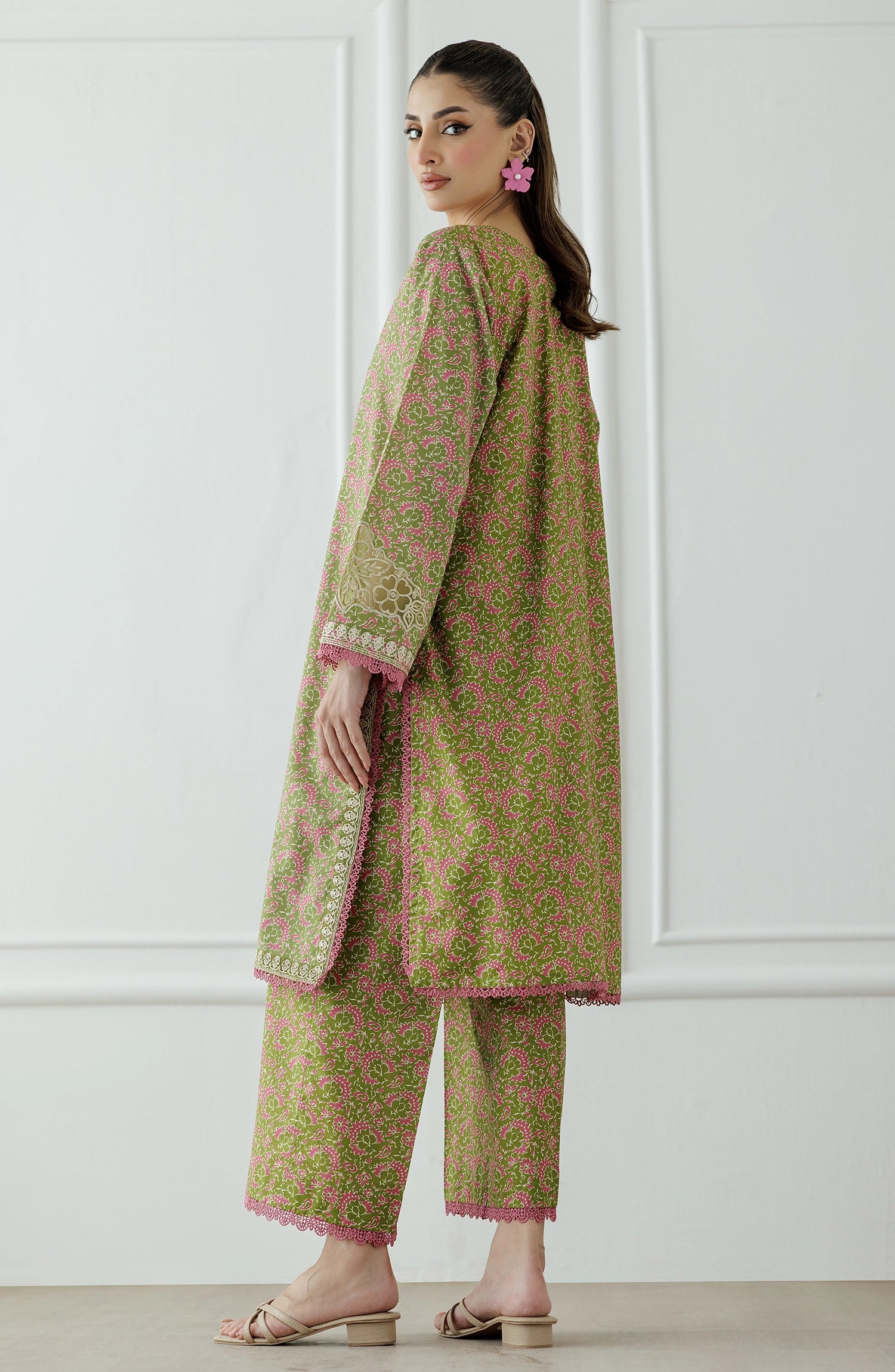 Stitched | 2 Piece | Embroidered | Cambric Shirt | WRCC25S-2045/S GREEN