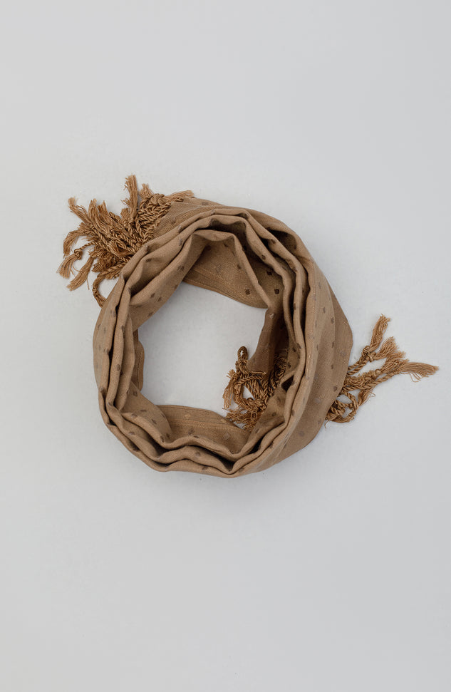 NA-D-PL-23-031 CREAM COTTON  ACCESSORIES SCARF