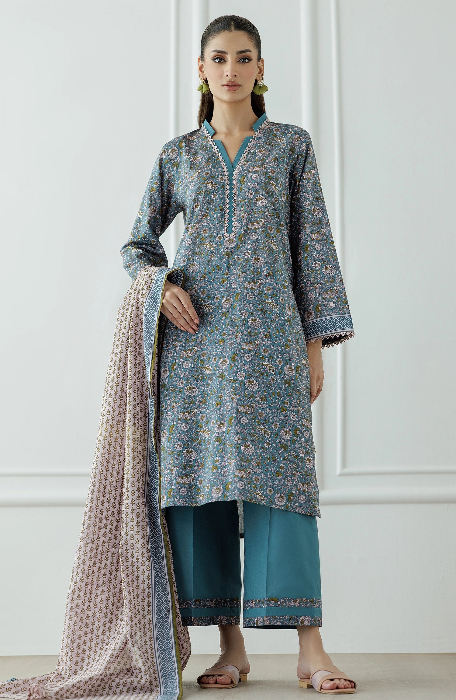 Stitched | 3 Piece | Printed Lawn | OTL-25-069