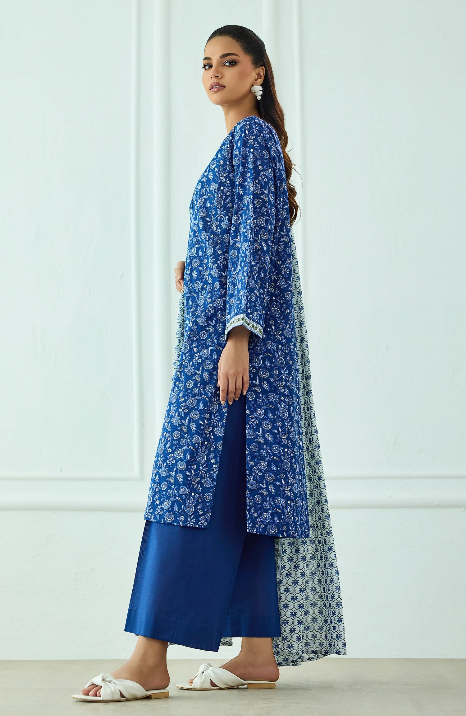 Unstitched | 3 Piece | Printed | Lawn Shirt | OTL-20335/U BLUE