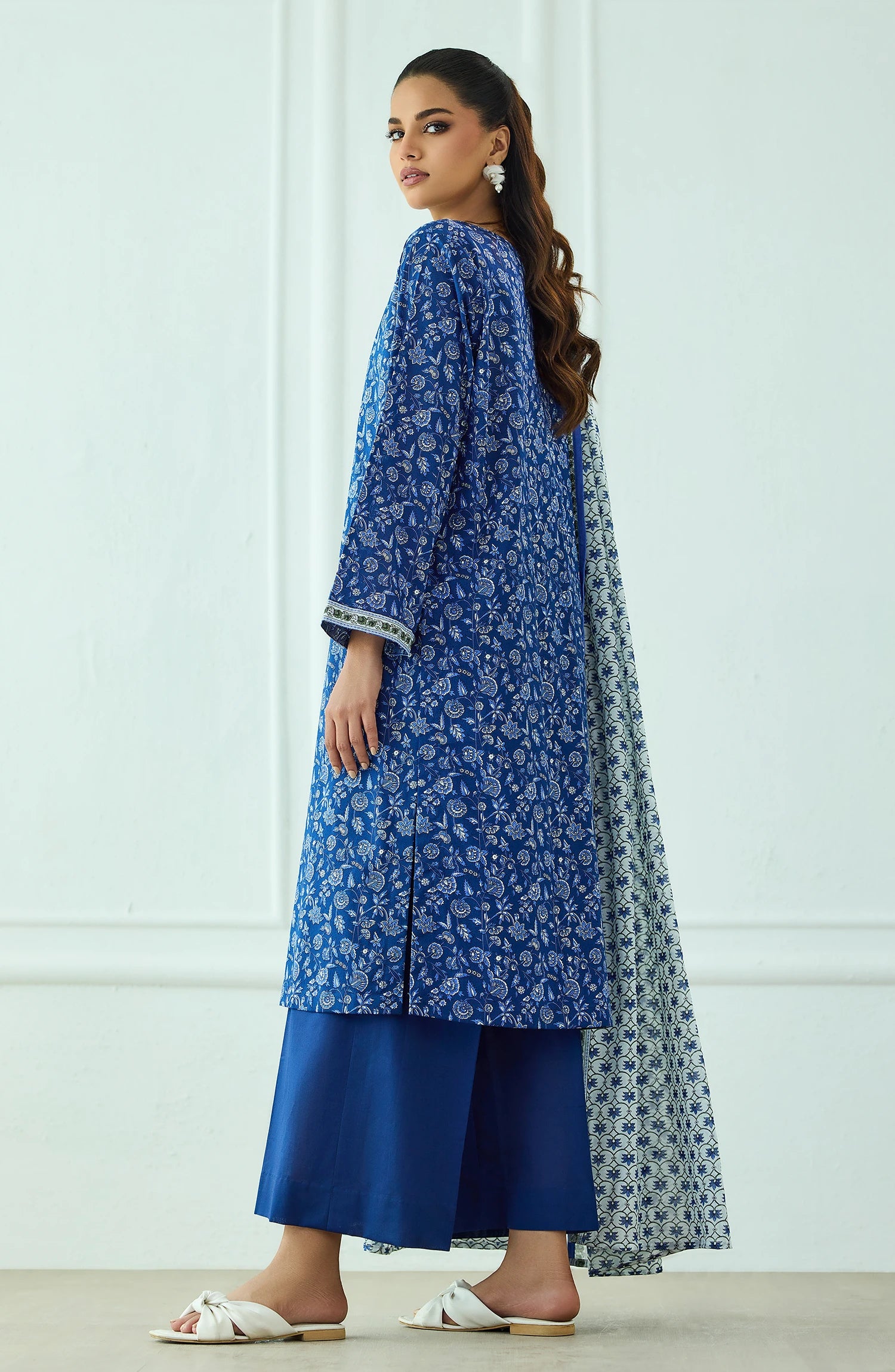 Unstitched | 3 Piece | Printed | Lawn Shirt | OTL-20335/U BLUE