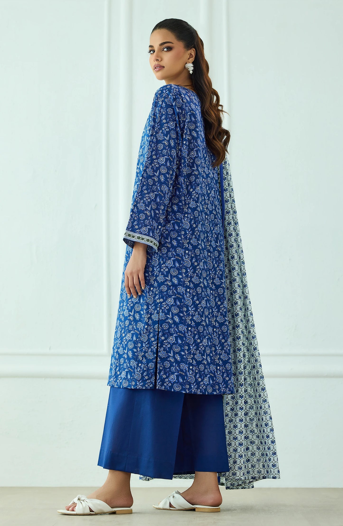 Unstitched | 3 Piece | Printed | Lawn Shirt | OTL-20335/U BLUE