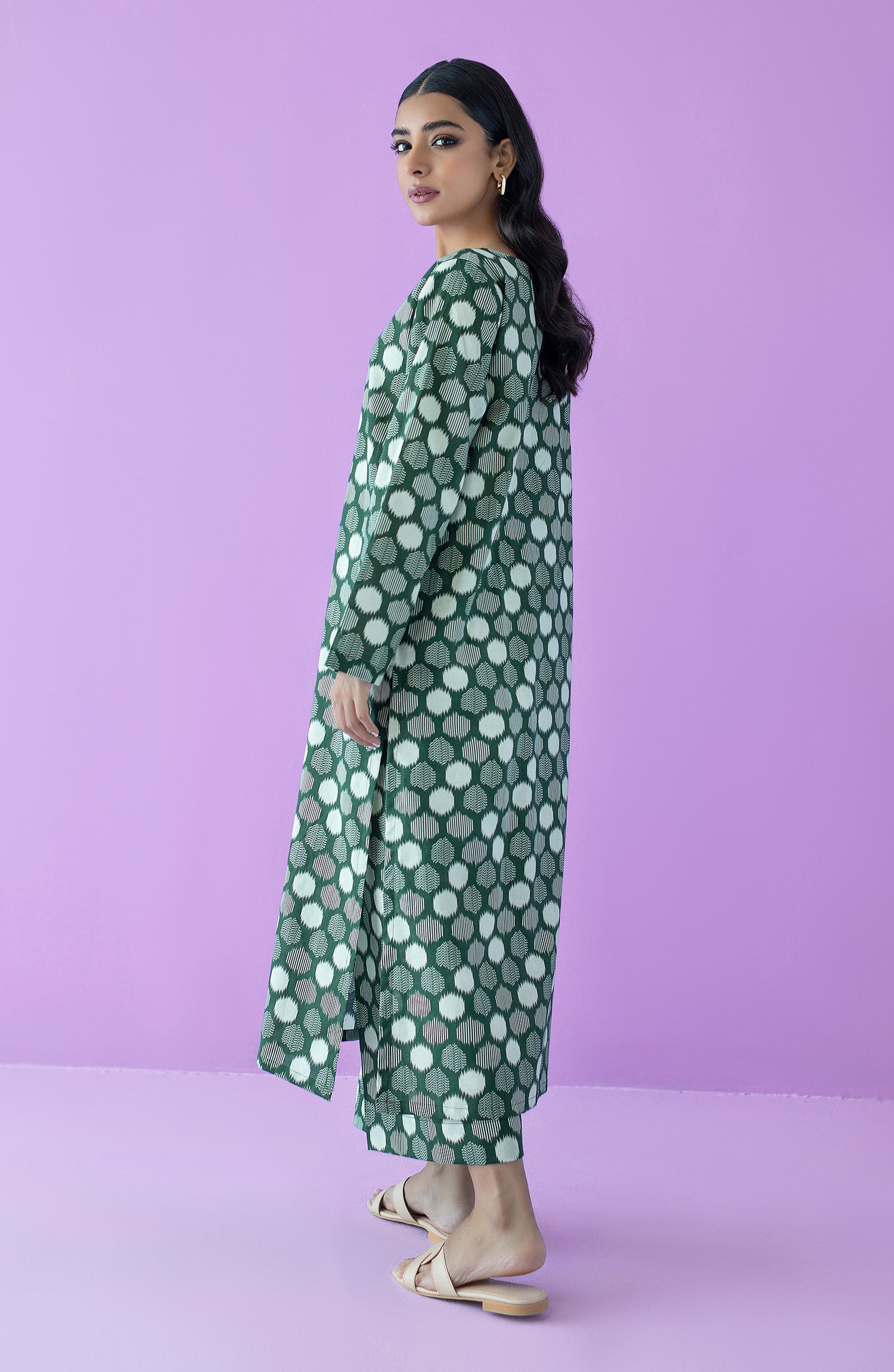 NRDS-23-101/U D.GREEN LAWN  UNSTITCHED SHIRT PANTS