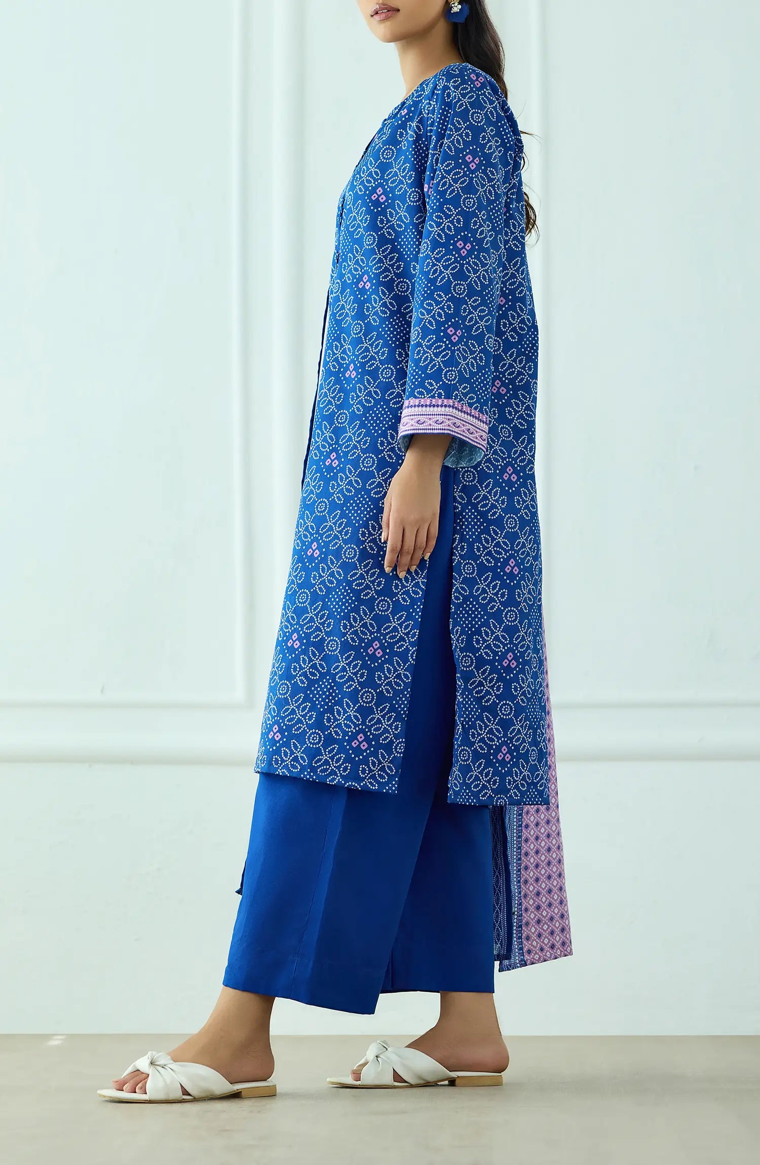 Unstitched | 3 Piece | Printed | Cottel Shirt | OTL-20565/U BLUE