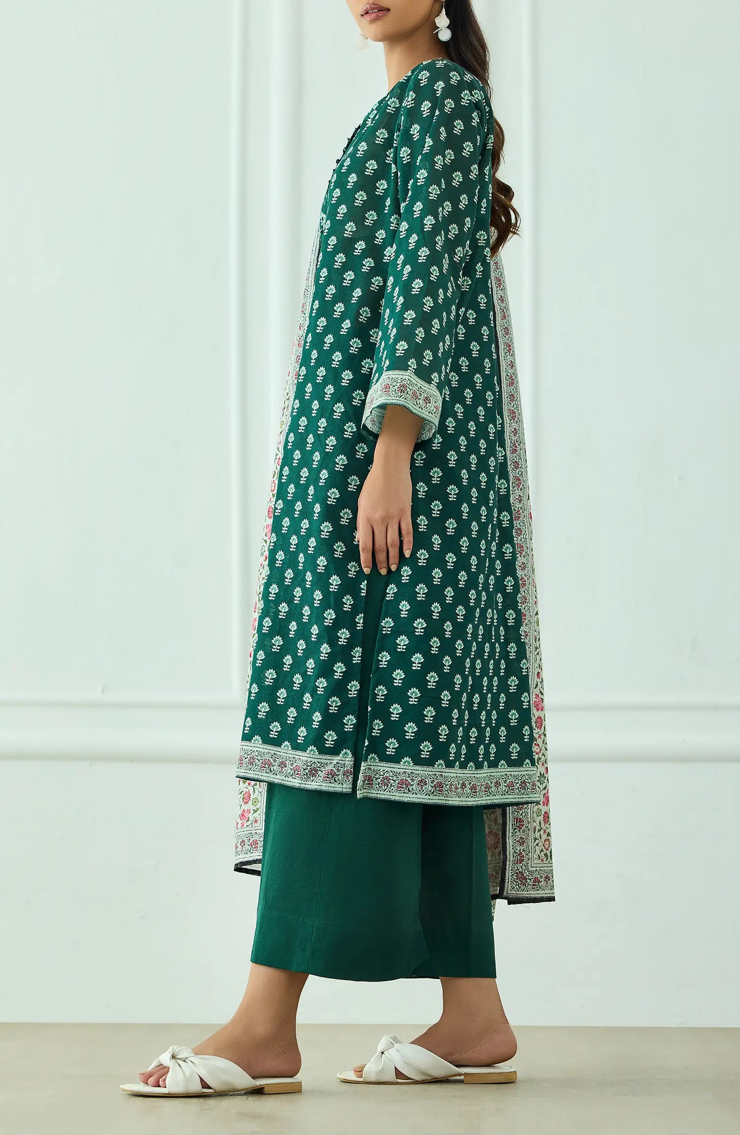 Unstitched | 3 Piece | Printed | OTL-25-437/U GREEN