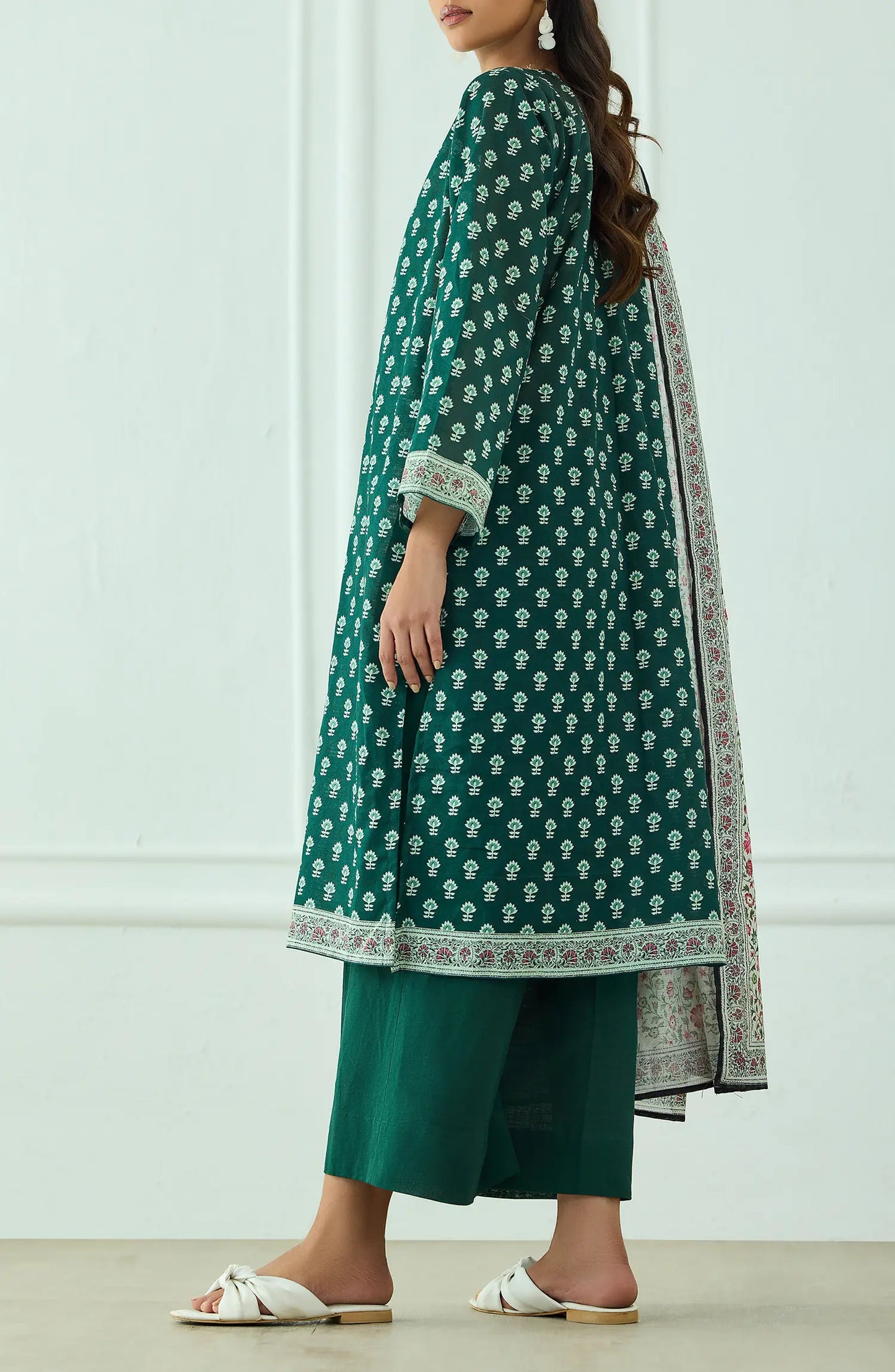 Unstitched | 3 Piece | Printed | OTL-25-437/U GREEN