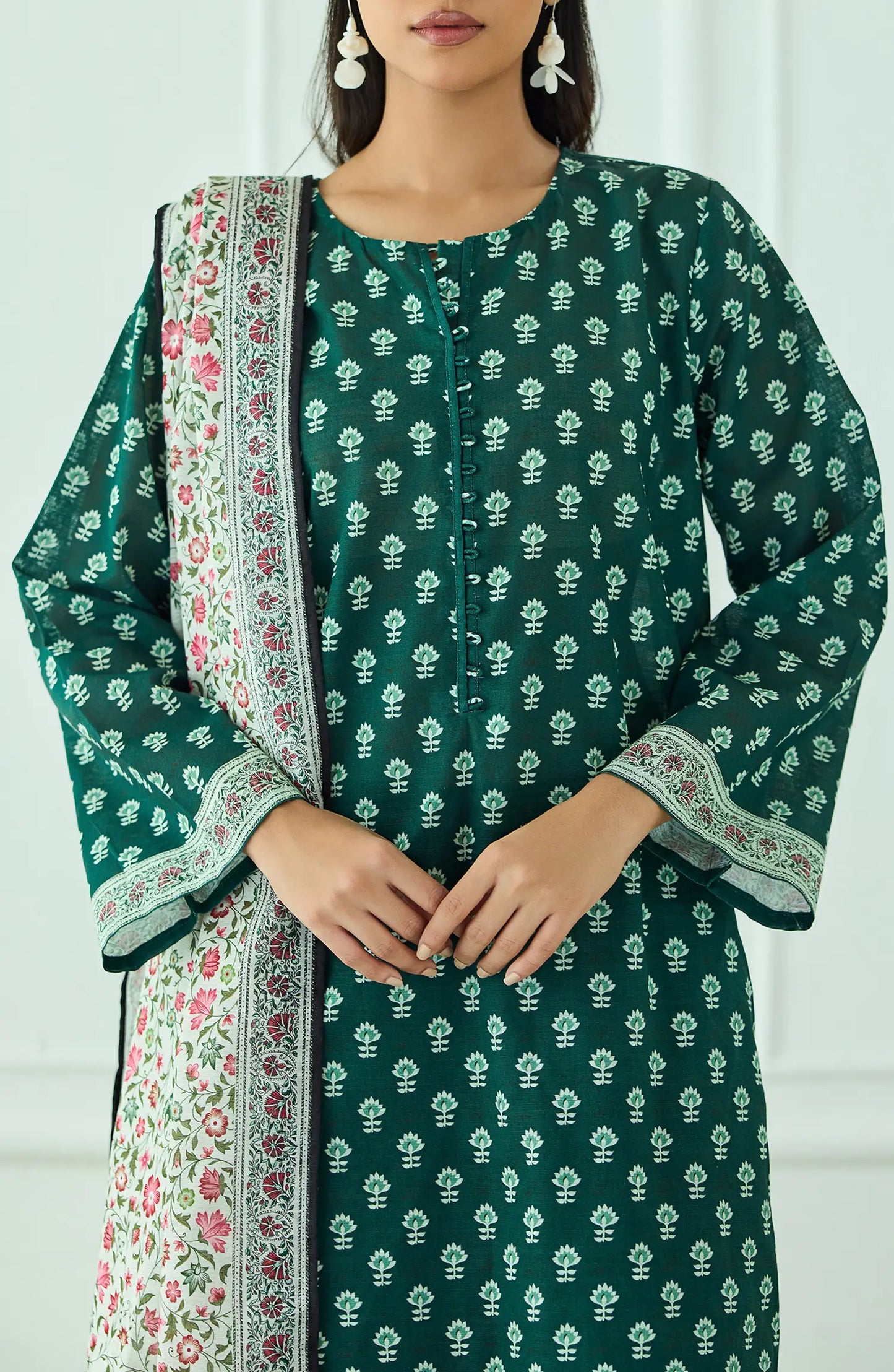 Unstitched | 3 Piece | Printed | OTL-25-437/U GREEN