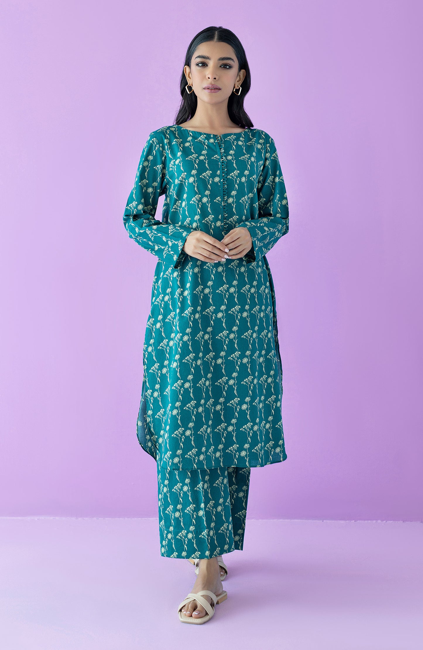 NRDS-23-103/S TEAL LAWN  READY TO WEAR SHIRT PANTS