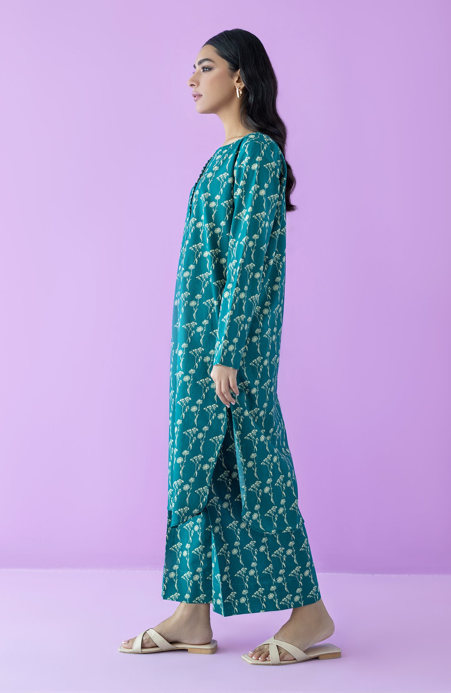 NRDS-23-103/S TEAL LAWN  READY TO WEAR SHIRT PANTS