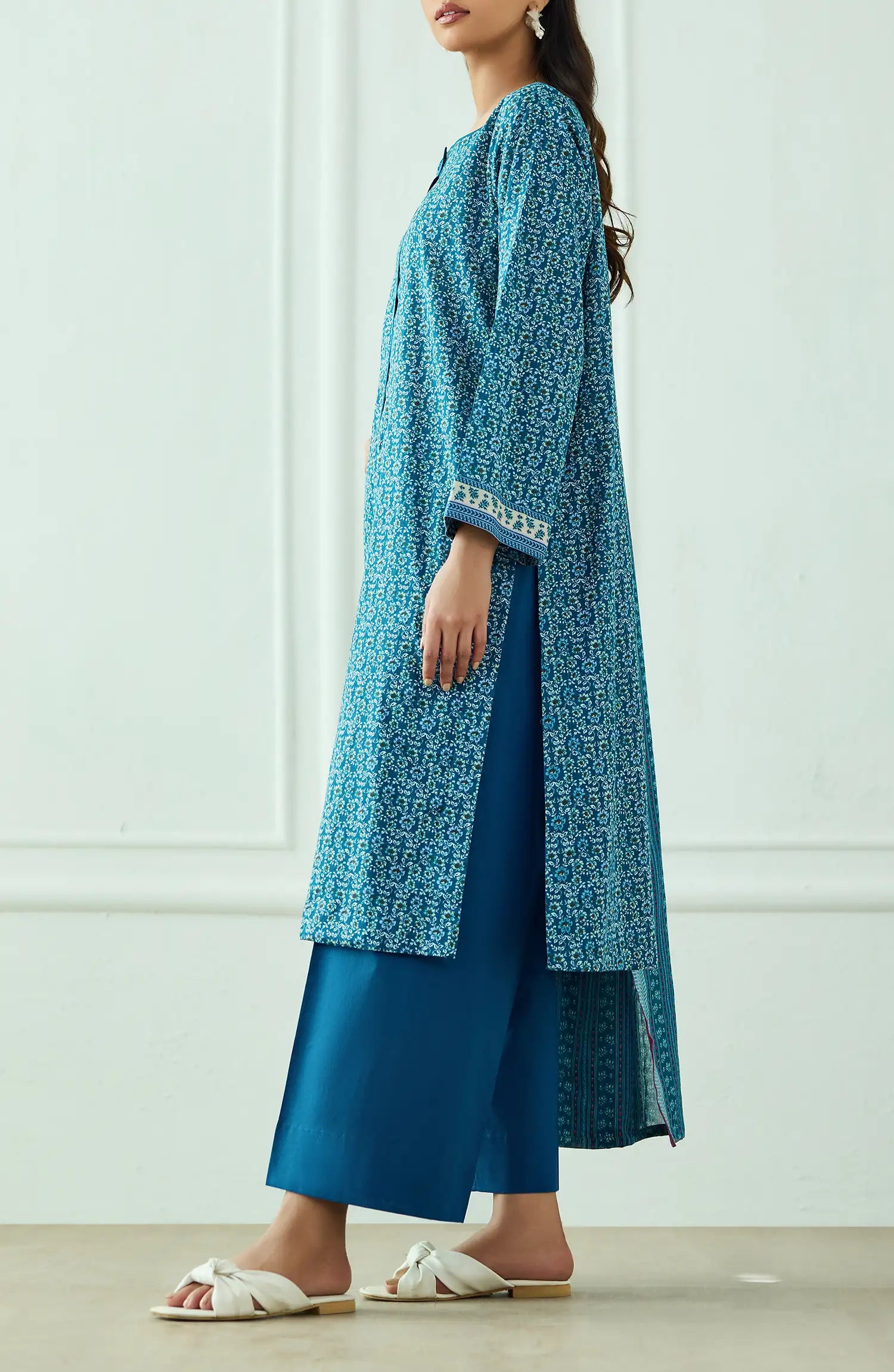 Unstitched | 3 Piece | Printed | Lawn Shirt | OTL-20315/U TEAL