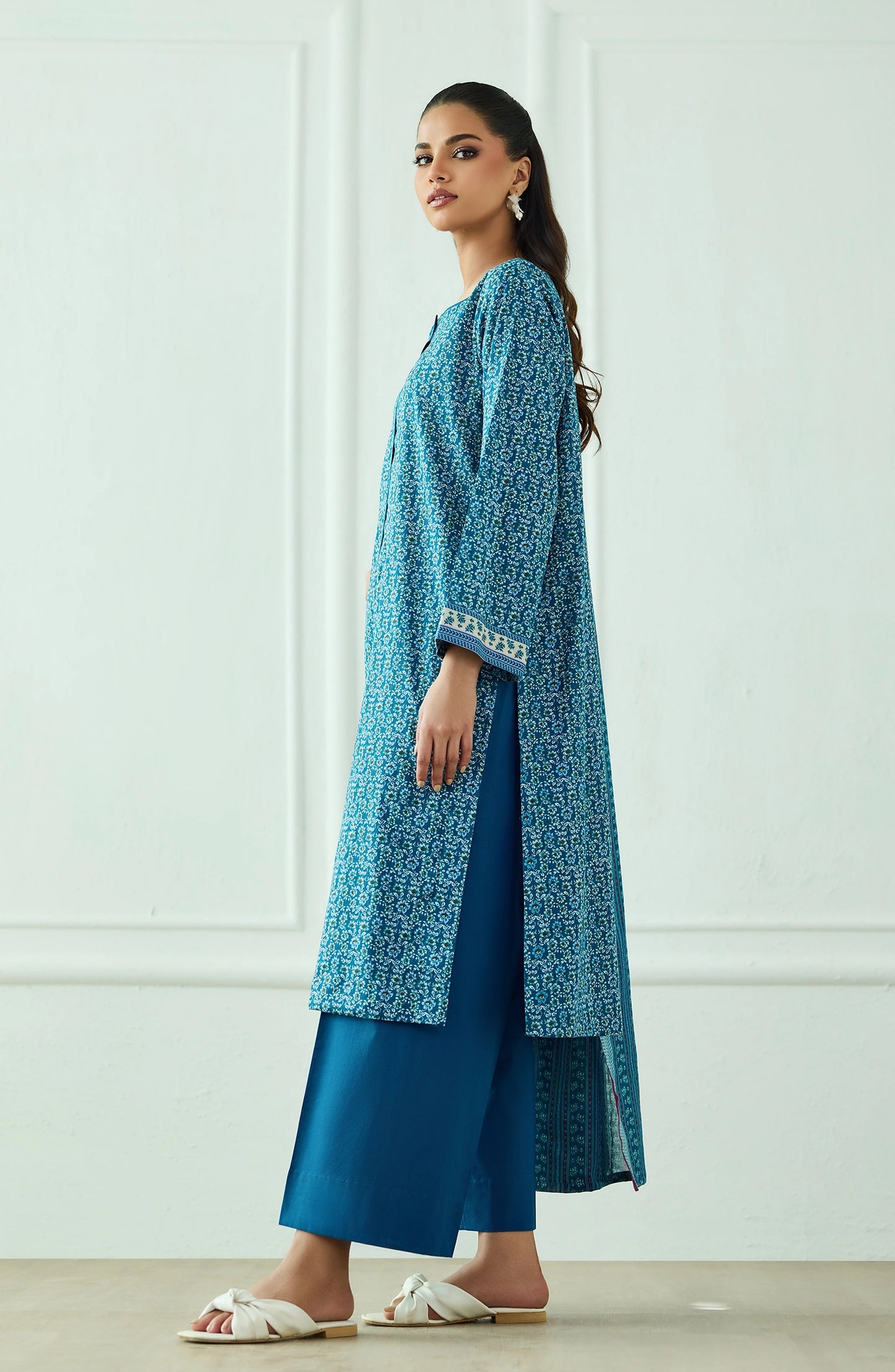 Unstitched | 3 Piece | Printed | Lawn Shirt | OTL-20315/U TEAL
