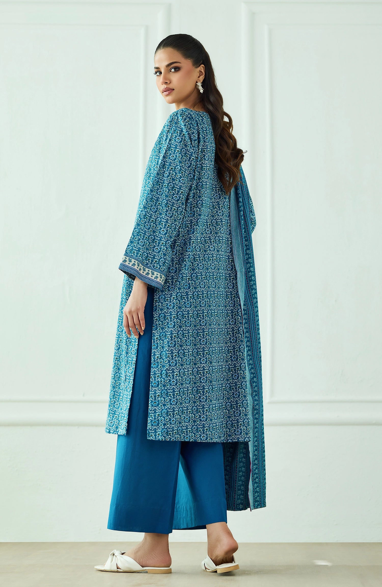 Unstitched | 3 Piece | Printed | Lawn Shirt | OTL-20315/U TEAL