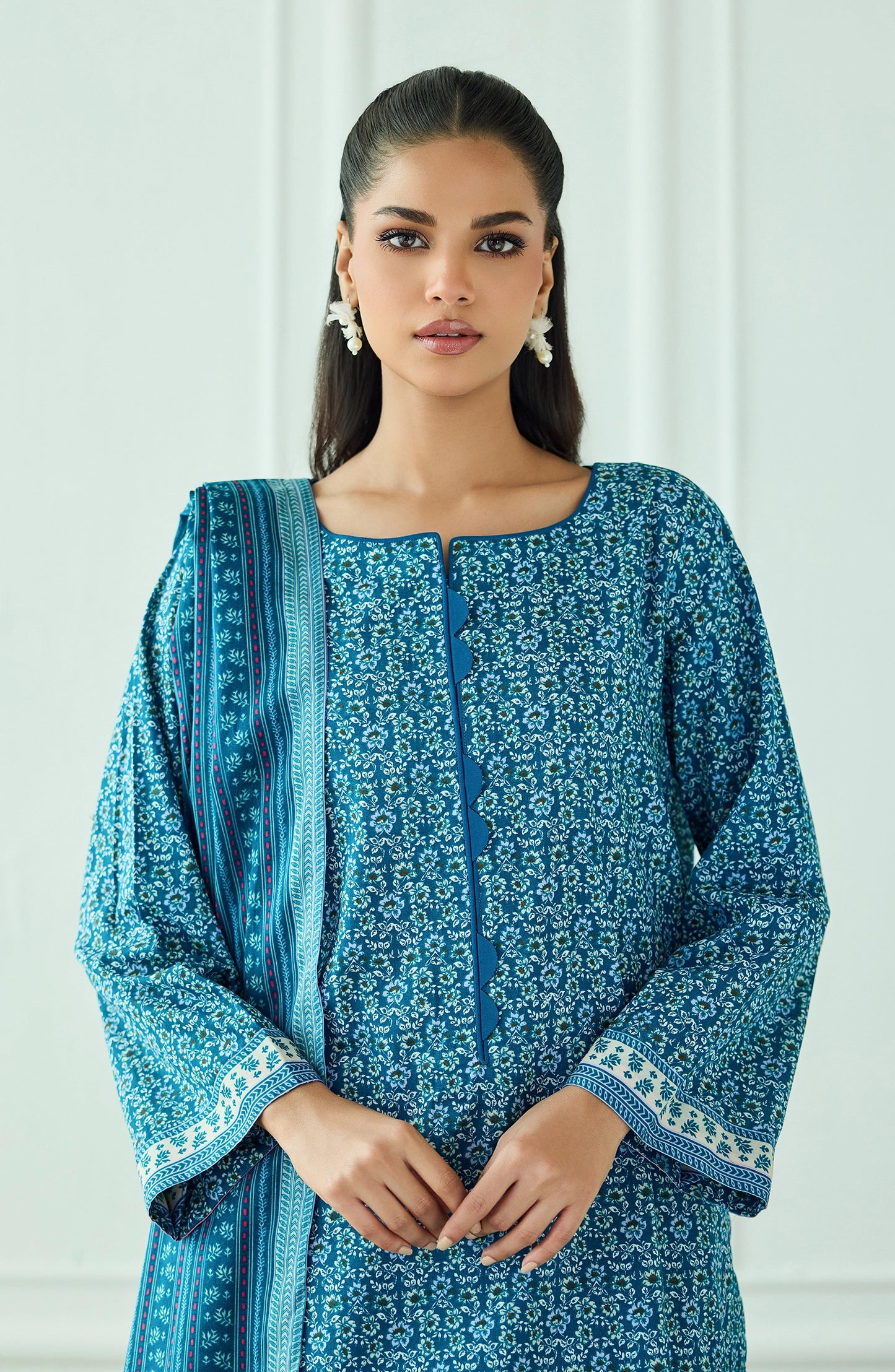 Unstitched | 3 Piece | Printed | Lawn Shirt | OTL-20315/U TEAL