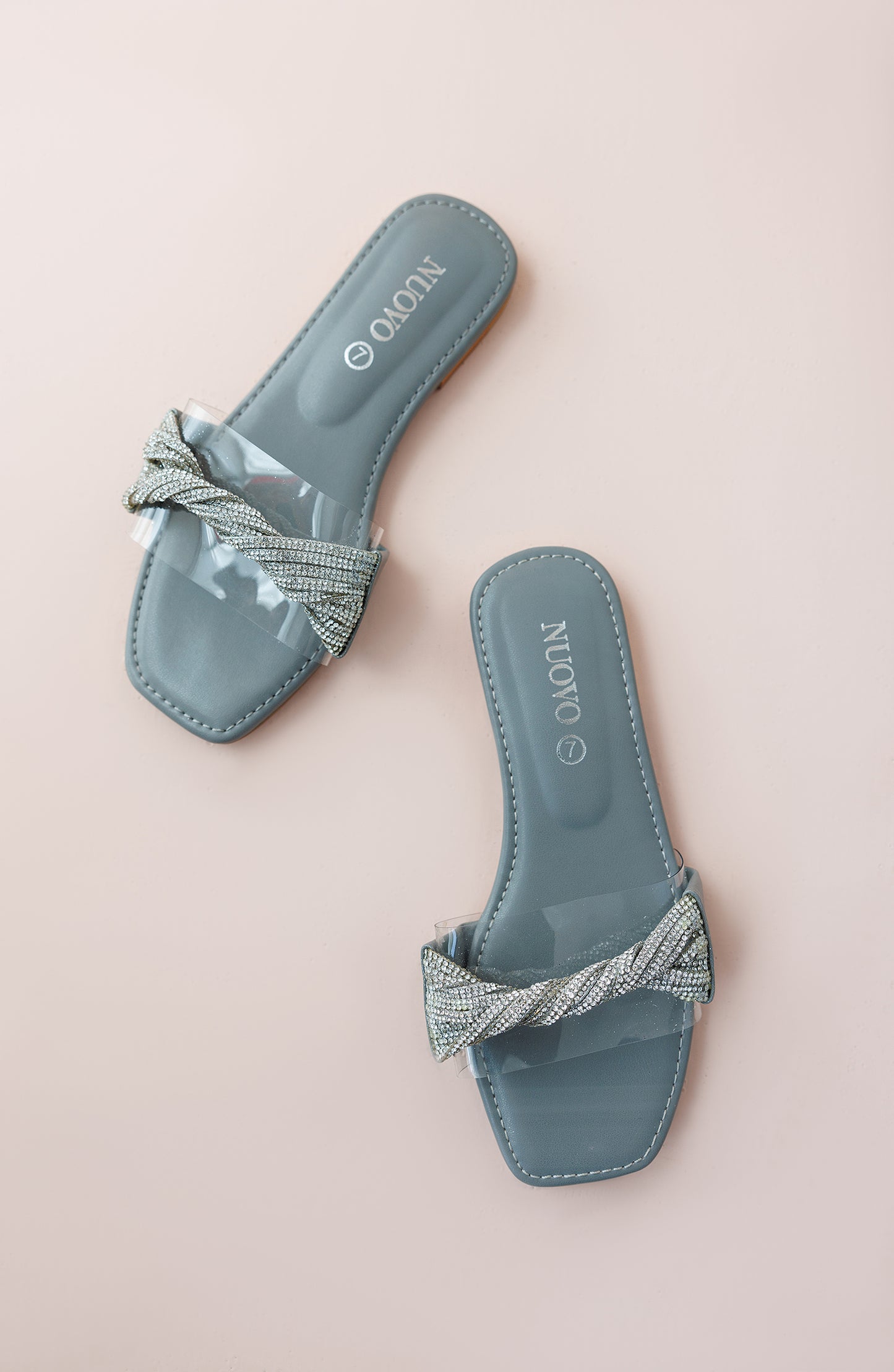 Women Slippers -  Flat Sandals - GREY (WAFF24S-1002)