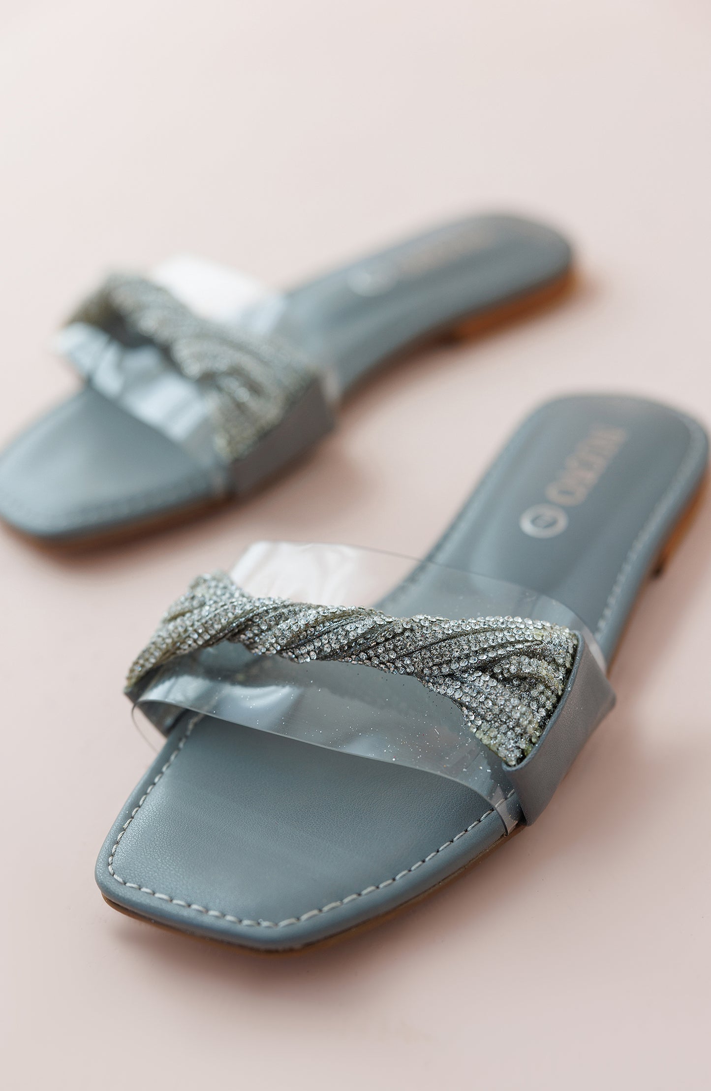 Women Slippers -  Flat Sandals - GREY (WAFF24S-1002)