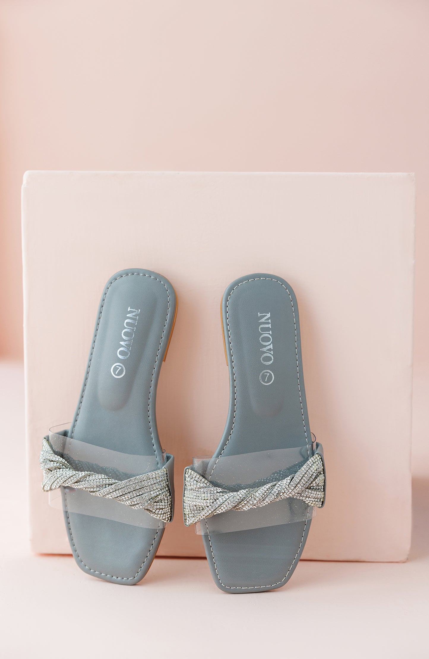 Women Slippers -  Flat Sandals - GREY (WAFF24S-1002)