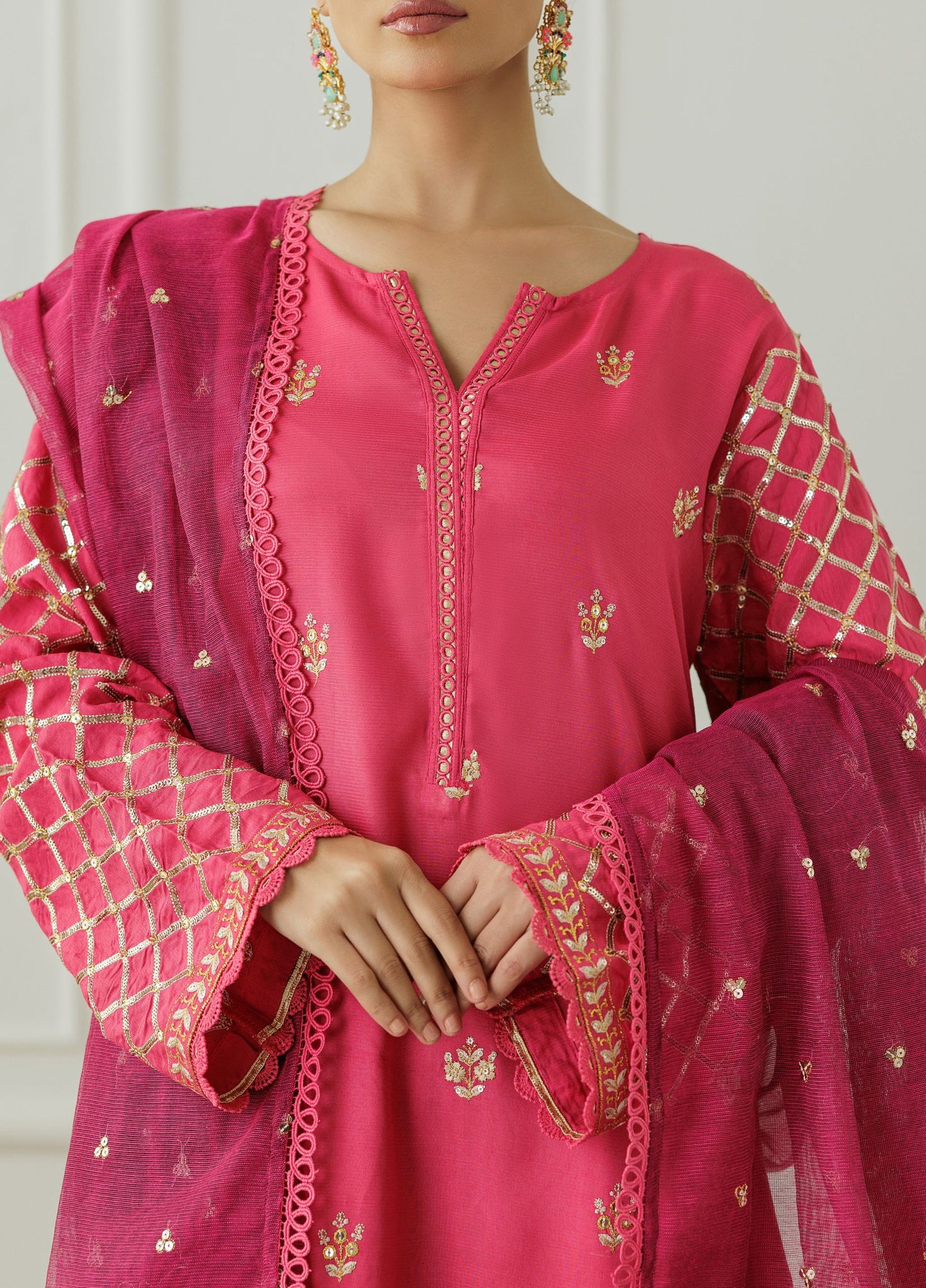 Stitched Luxury Lawn Festive Formal Shirt & Pant - 3 Piece - NF-SDT-23-029