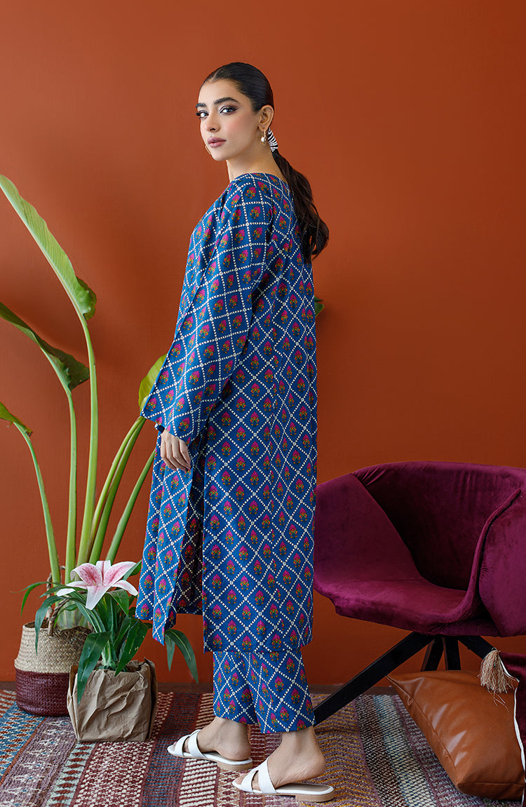 NRDS-23-134/S BLUE CAMBRIC Women READY TO WEAR SHIRT PANTS
